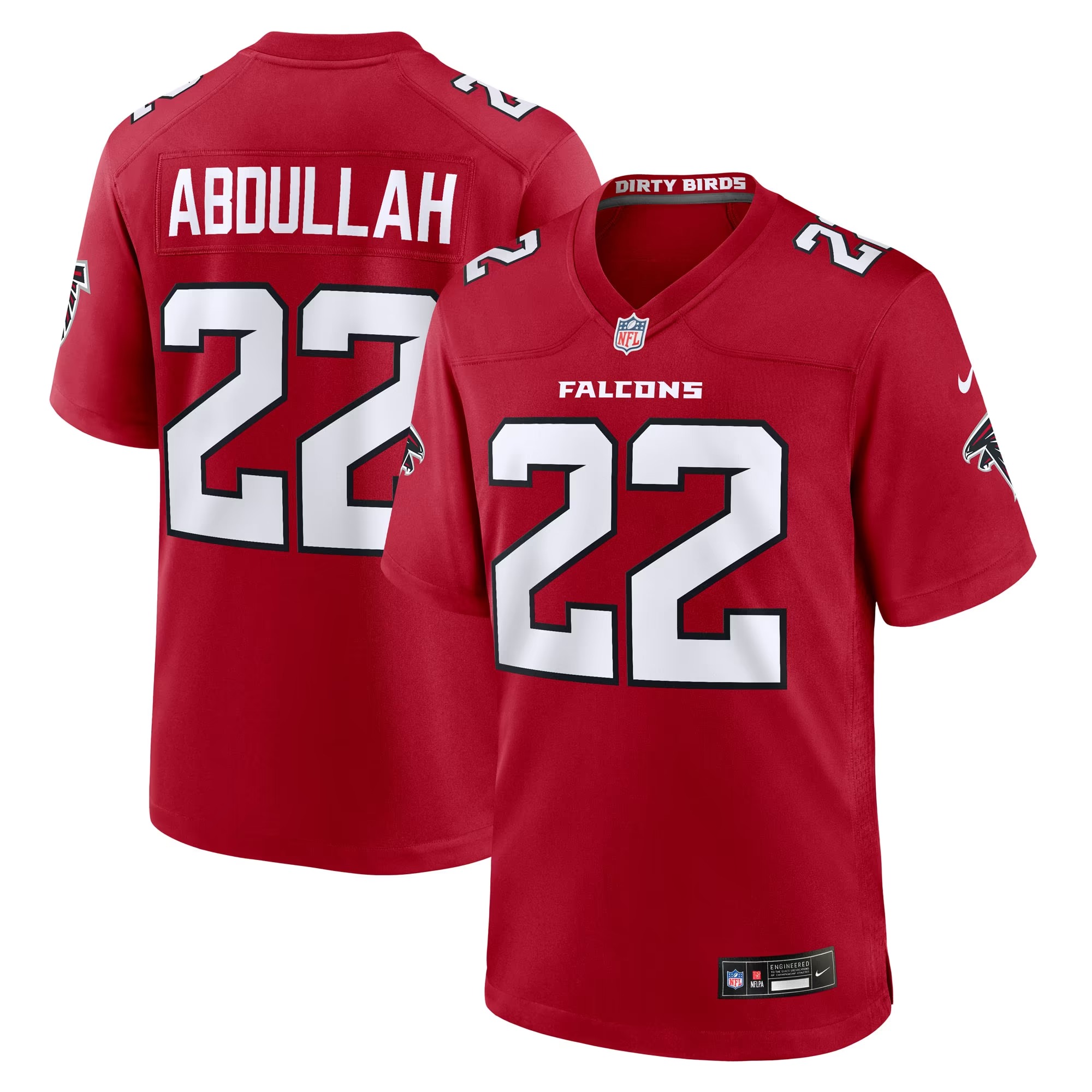 Hunk Wear - Yasir Abdullah Atlanta Falcons Nike Team Game Jersey - Red