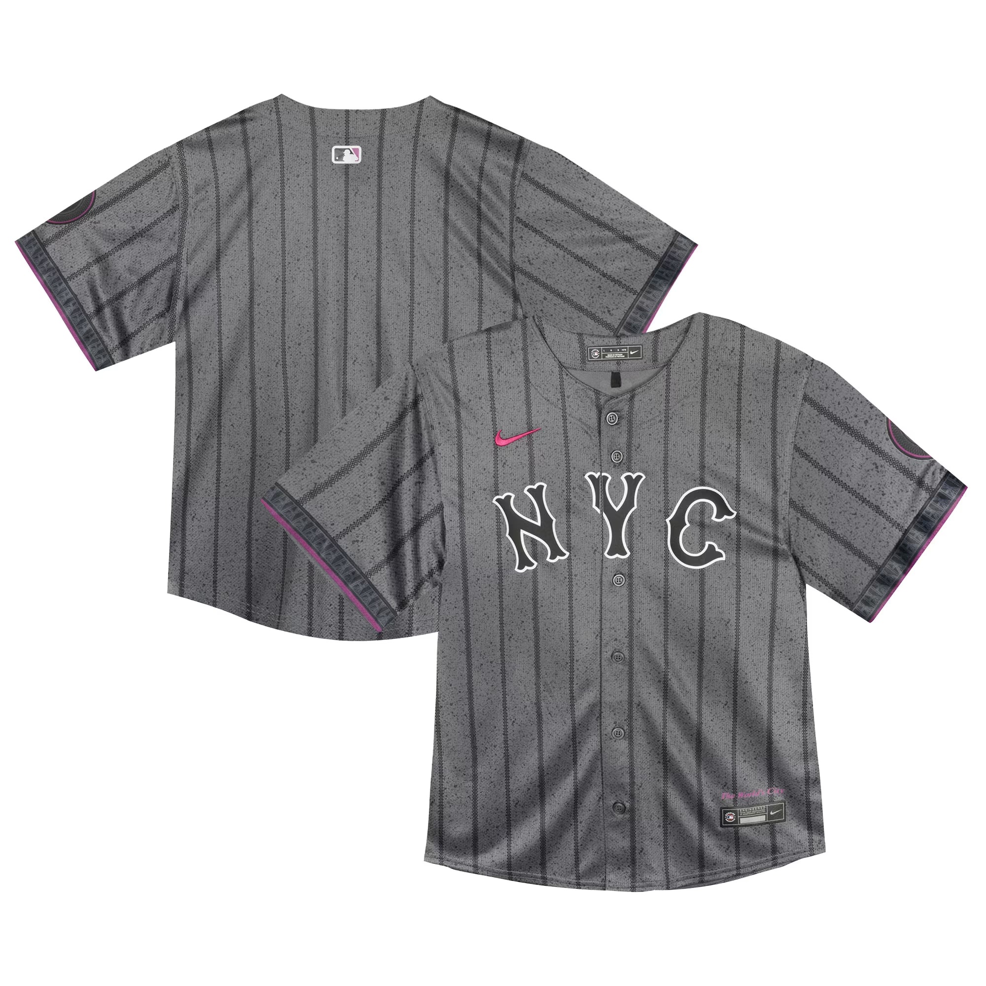 Hunk Wear - New York Mets Nike Toddler City Connect Team Limited Jersey - Gray