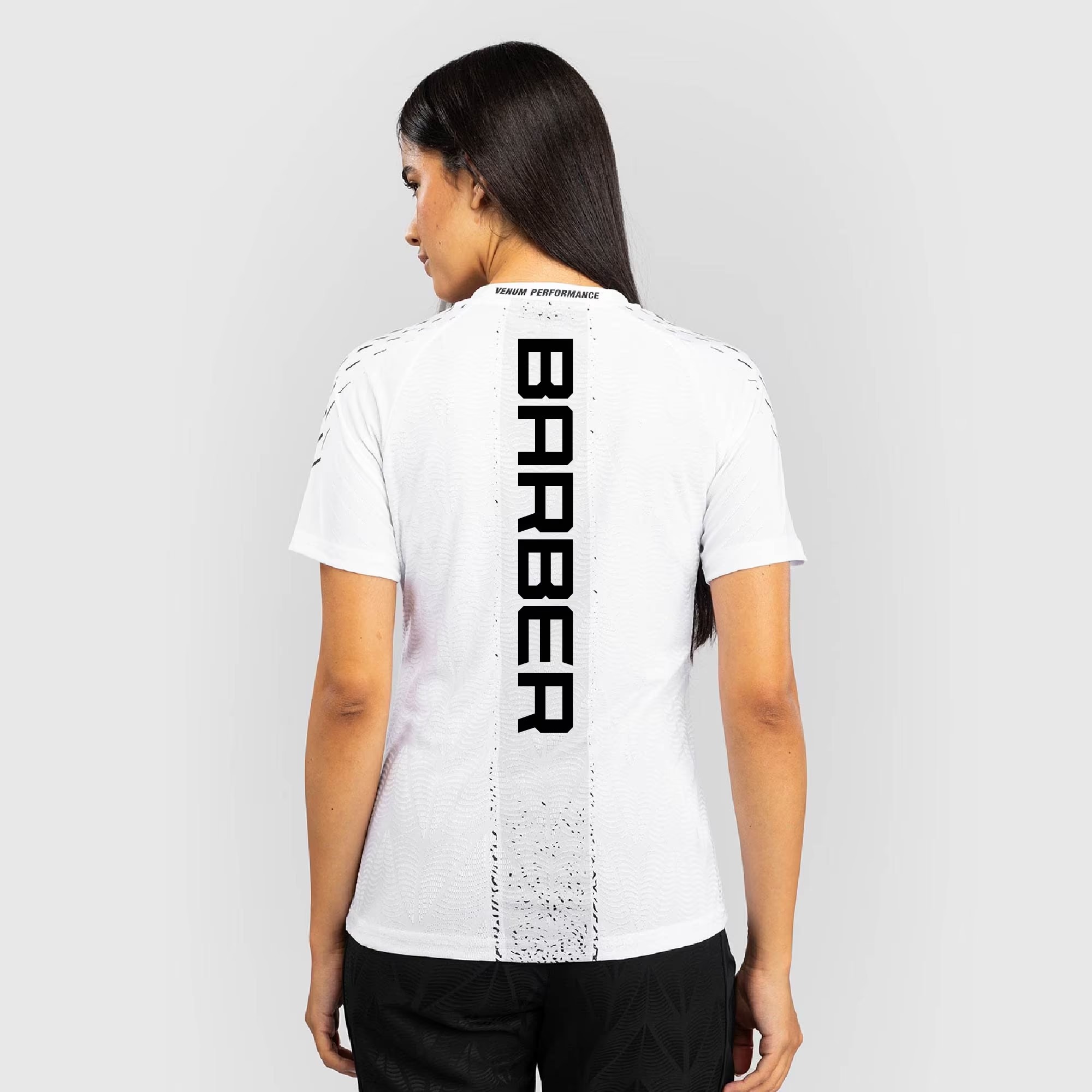 Hunk Wear - Maycee Barber UFC Zenith by Venum Women's Authentic Fight Night Walkout Jersey - White
