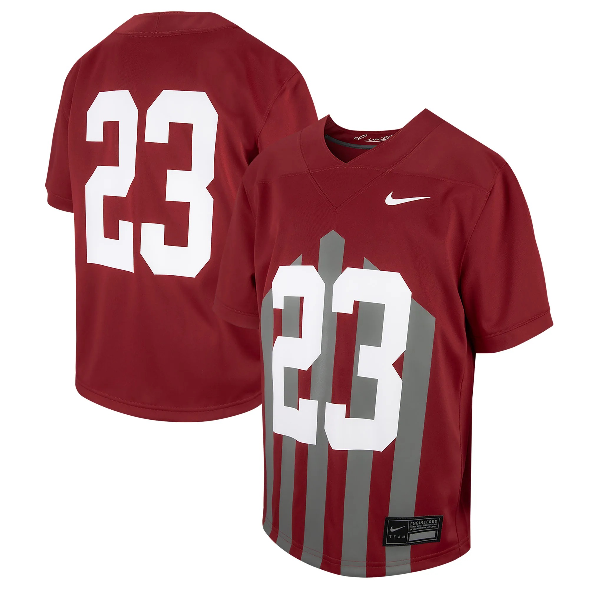 Hunk Wear - # Iowa State Cyclones Nike Youth Football Game Jersey - Cardinal
