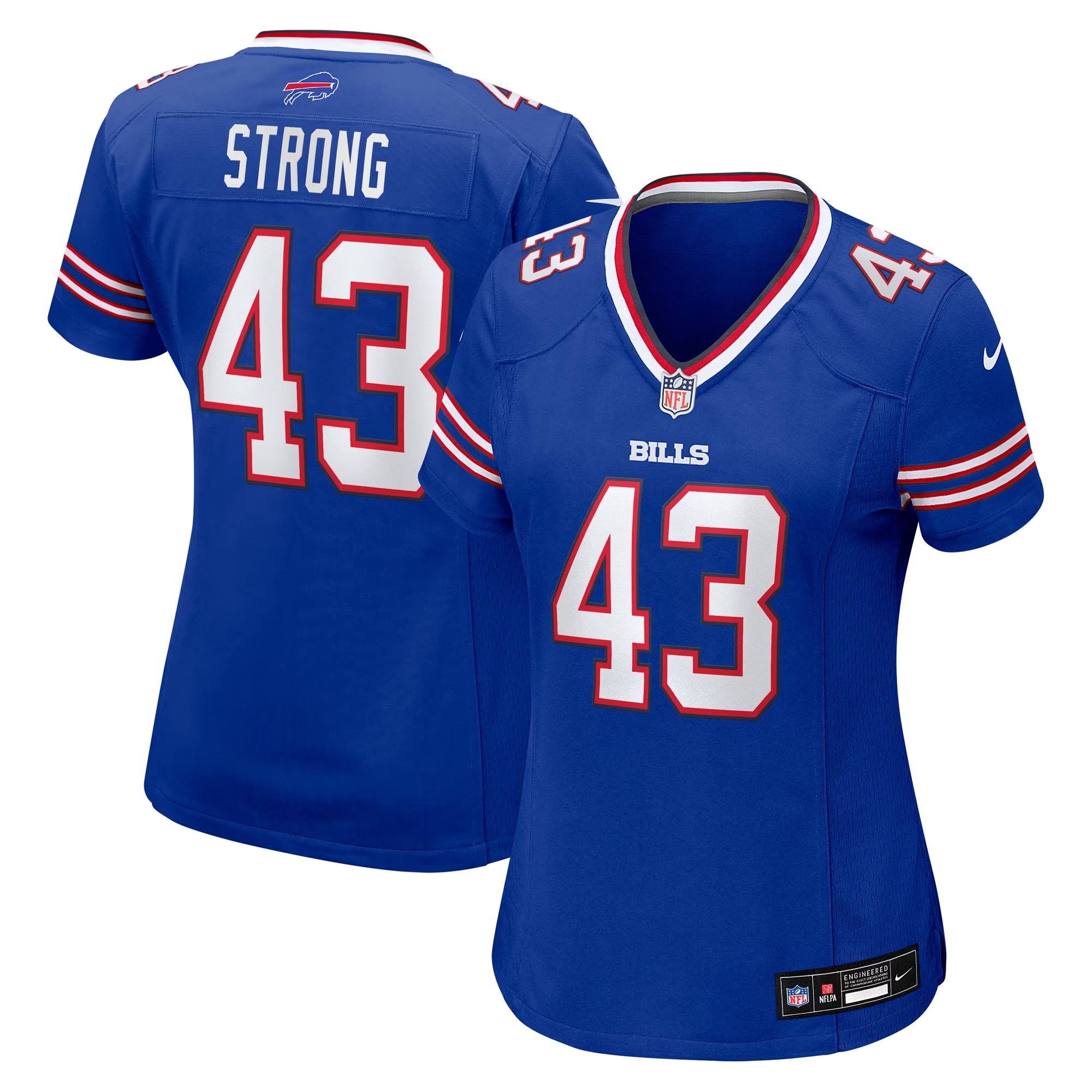 Hunk Wear - Dorian Strong Buffalo Bills Nike Women's Team Game Jersey - Royal