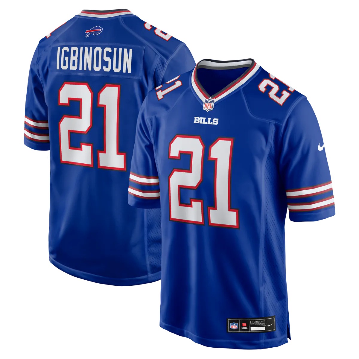 Hunk Wear - Davison Igbinosun Buffalo Bills Nike Team Game Jersey - Royal