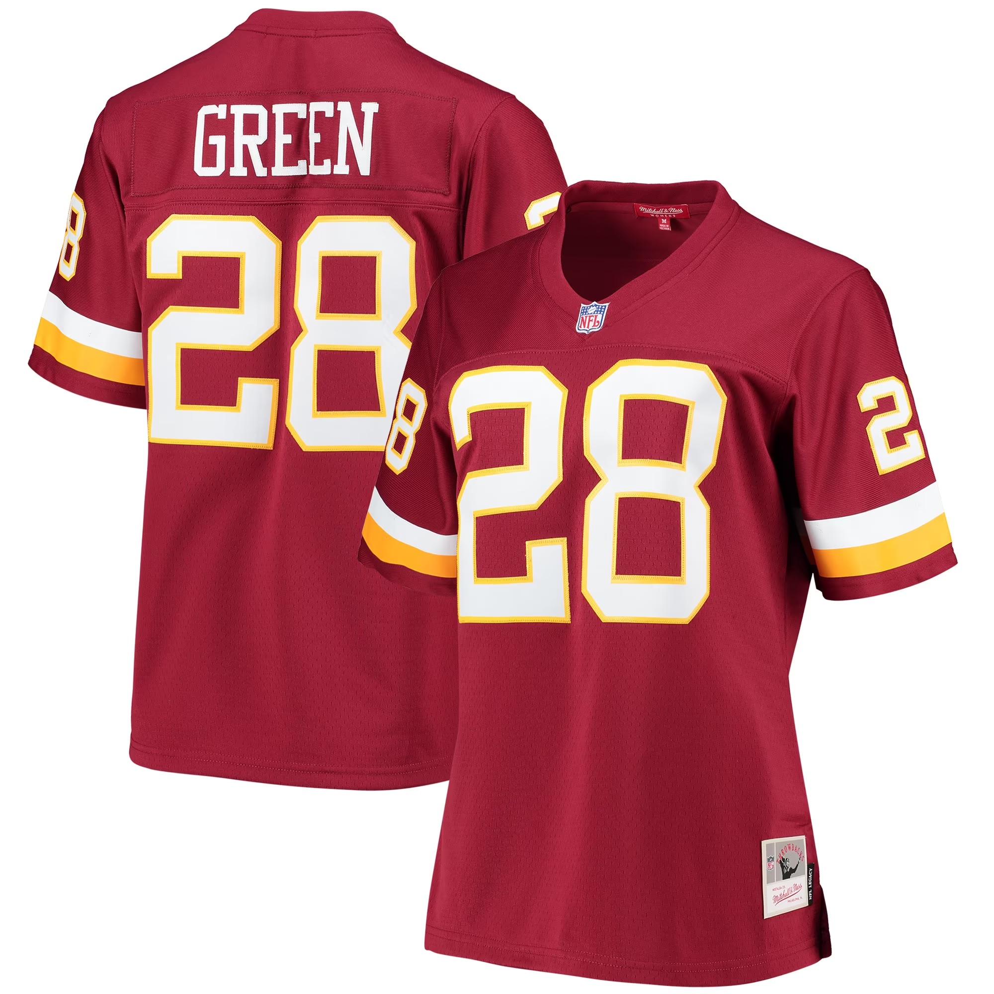 Hunk Wear - Darrell Green Washington Football Team Mitchell & Ness Women's Legacy Replica Player Jersey - Burgundy
