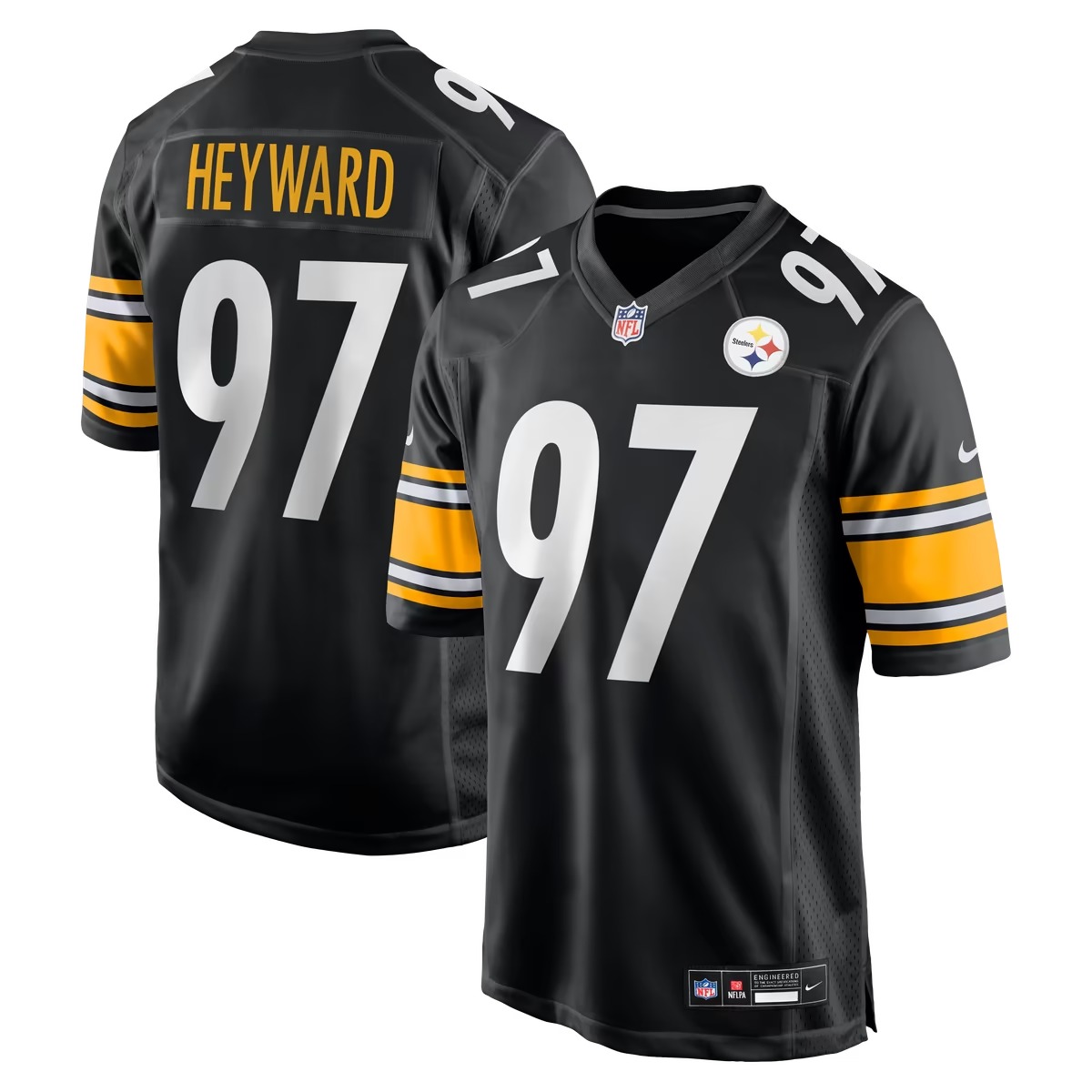 Hunk Wear - Cameron Heyward Pittsburgh Steelers Nike Game Jersey - Black