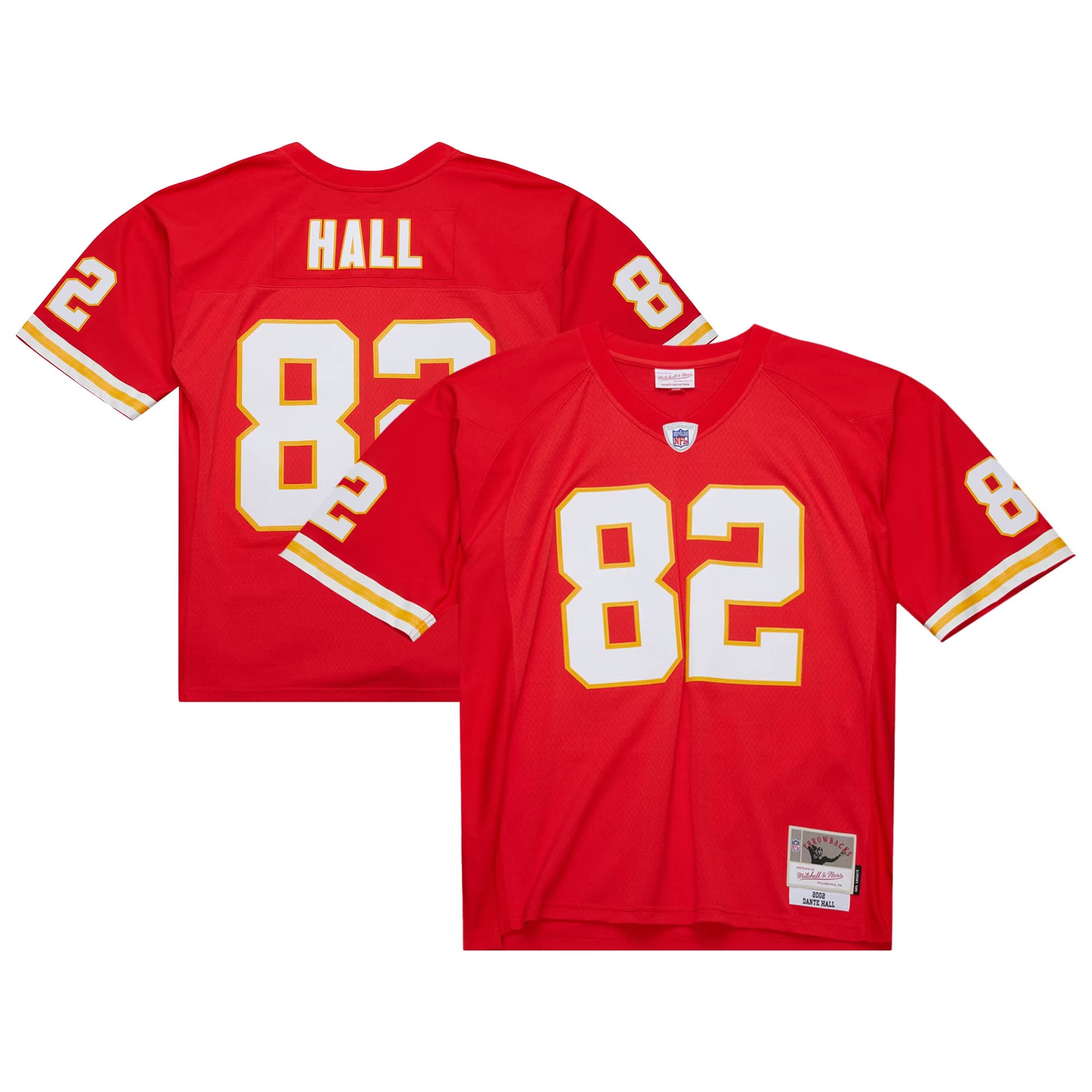 Hunk Wear - Dante Hall Kansas City Chiefs Mitchell & Ness 2002 Legacy Replica Jersey - Red