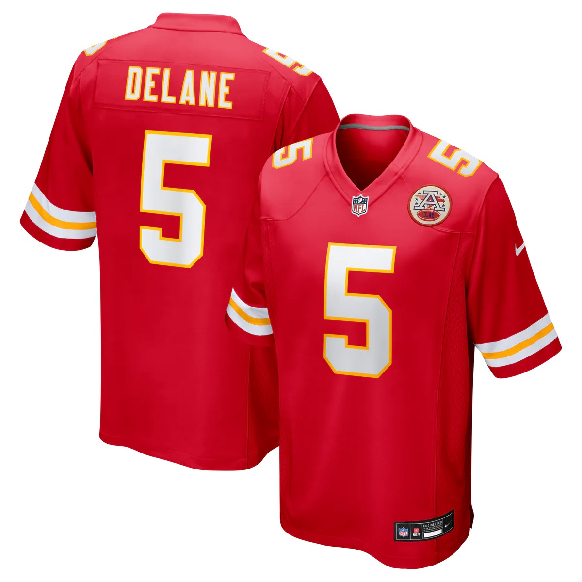 Hunk Wear - Mansoor Delane Kansas City Chiefs Nike Team Game Jersey - Red