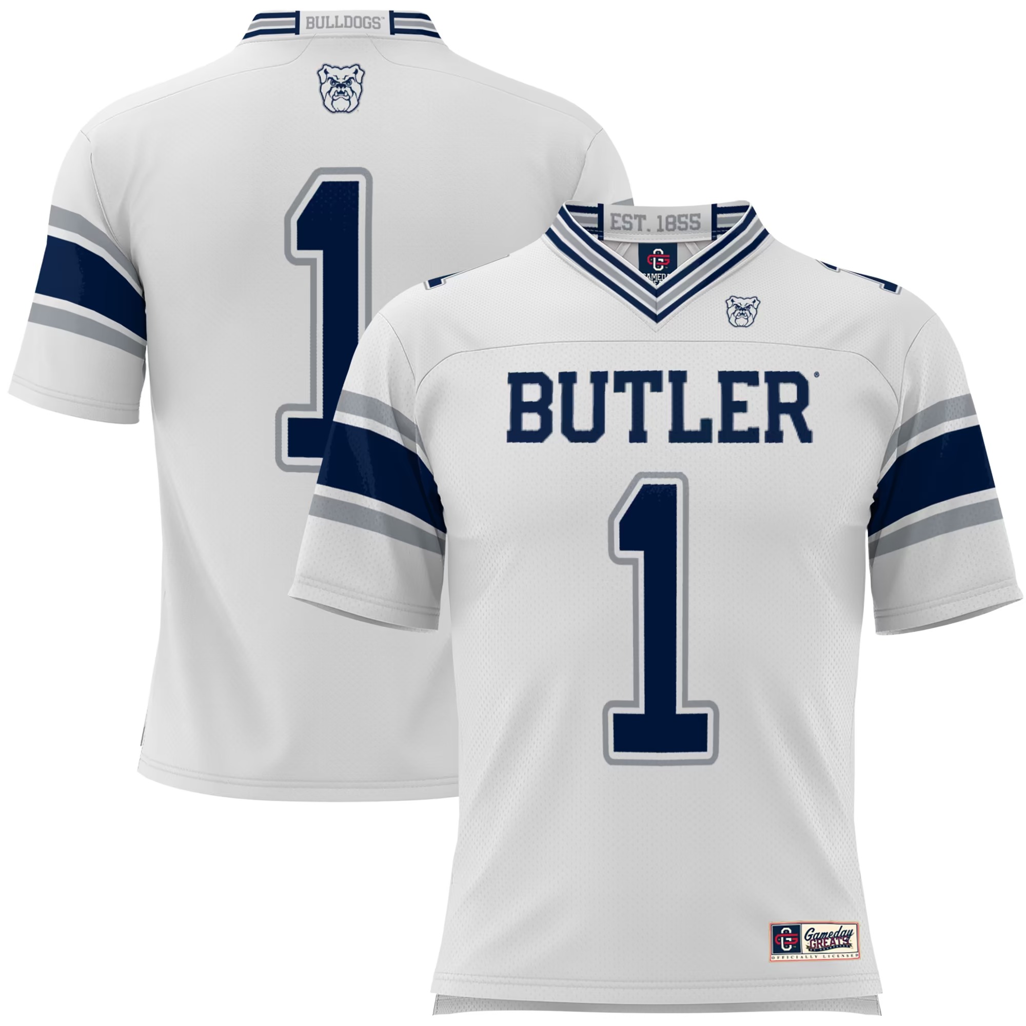 Hunk Wear - #1 Butler Bulldogs GameDay Greats Football Jersey - White