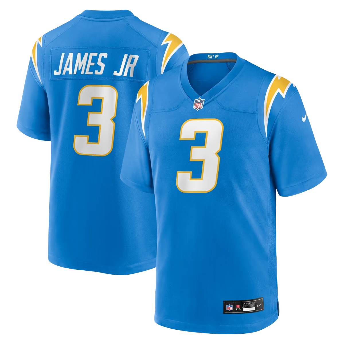 Hunk Wear - Derwin James Jr. Los Angeles Chargers Nike Game Jersey - Powder Blue