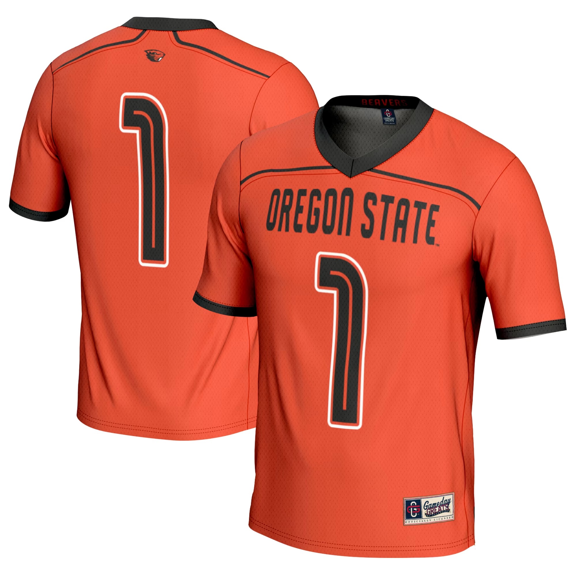 Hunk Wear - #1 Oregon State Beavers GameDay Greats Youth Men's Lacrosse Fashion Jersey - Orange