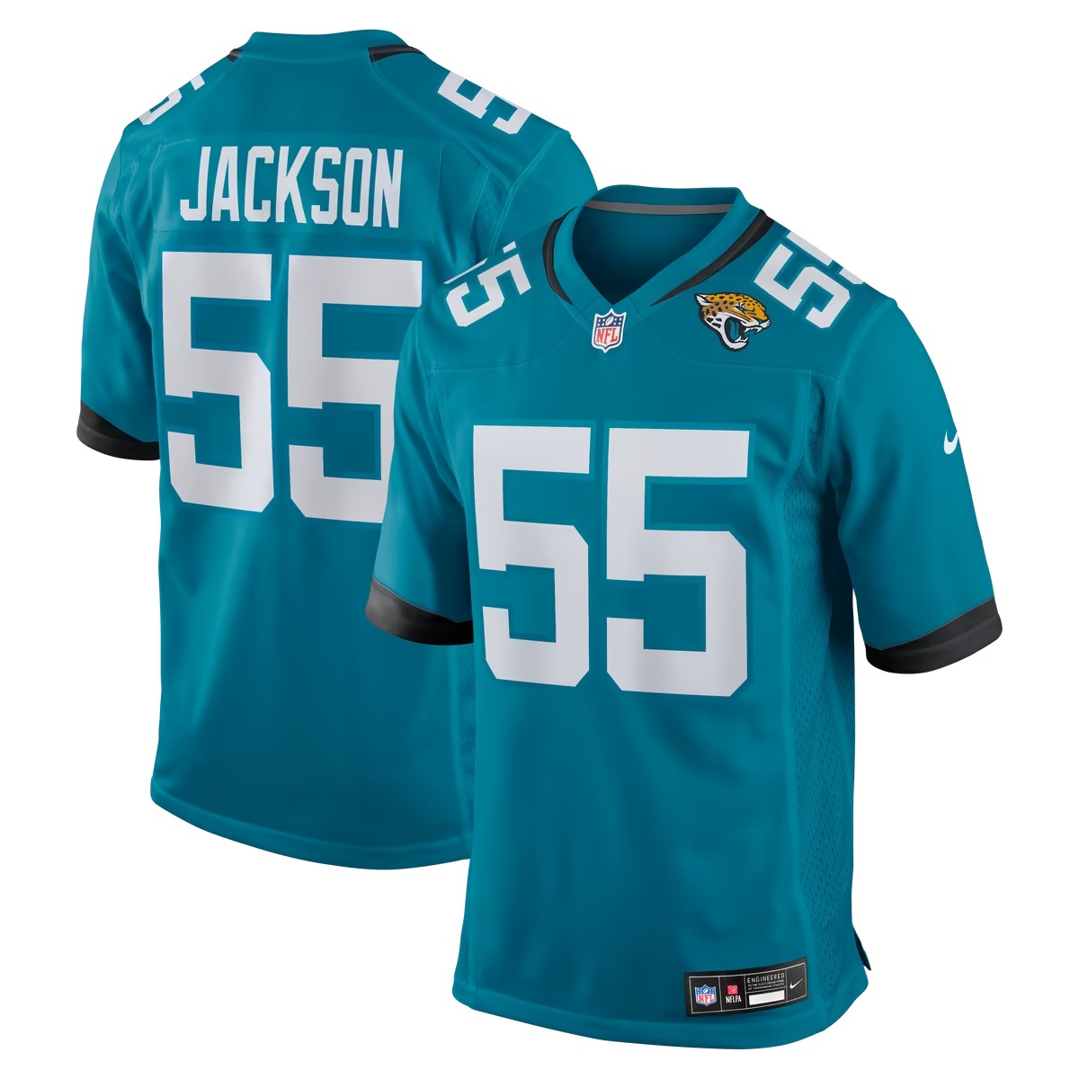Hunk Wear - Dequan Jackson Jacksonville Jaguars Nike Game Jersey - Teal