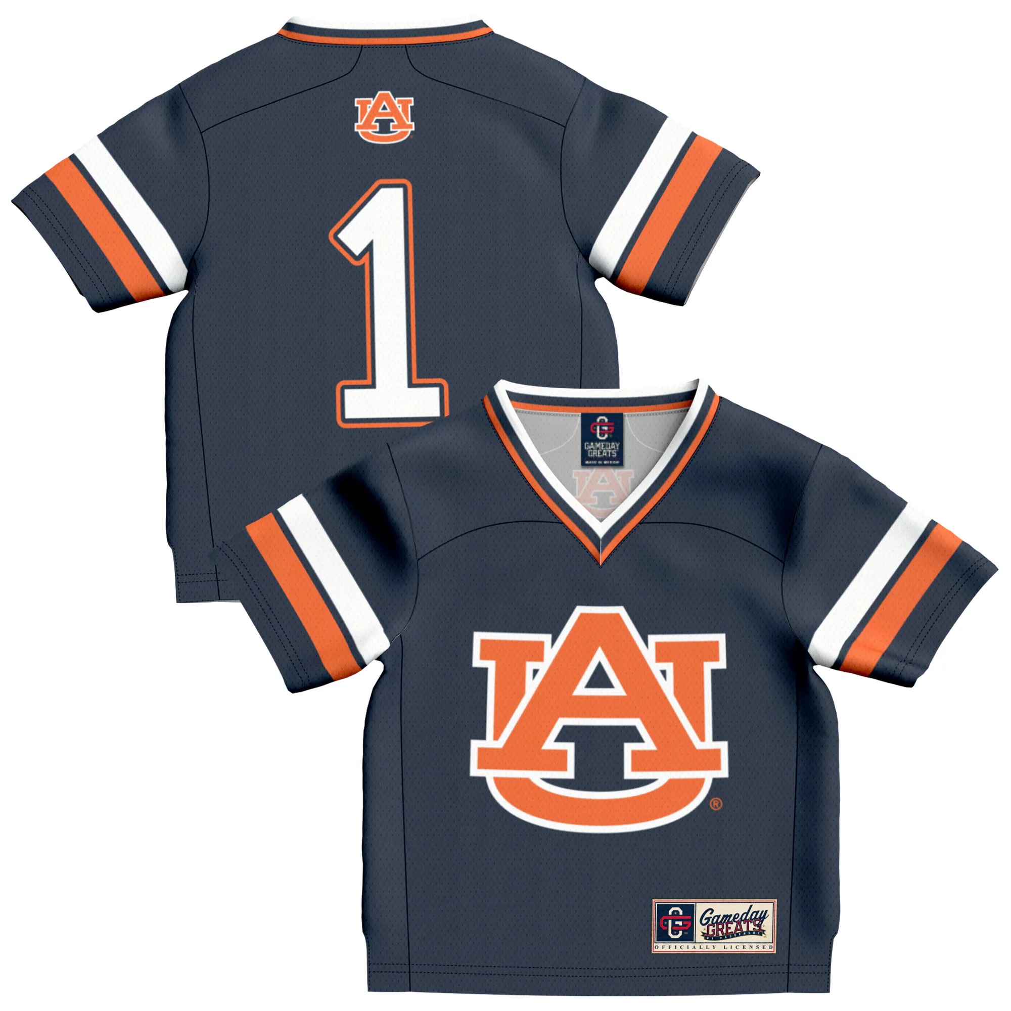 Hunk Wear - Auburn Tigers GameDay Greats Infant Lightweight Collegiate Football Fashion Jersey - Navy