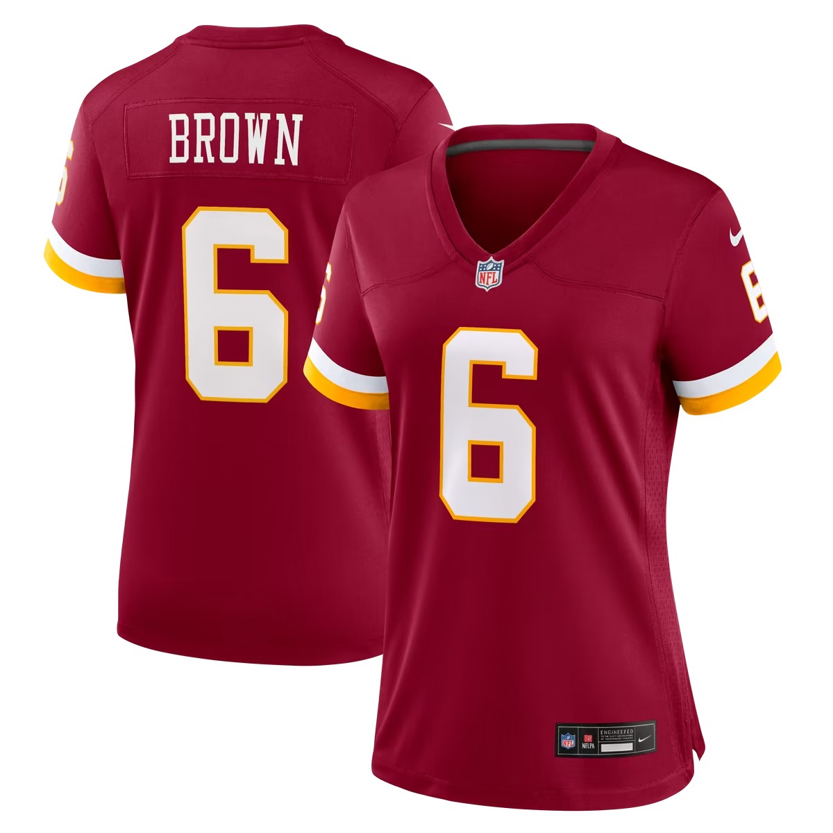 Hunk Wear - Dyami Brown Washington Commanders Nike Women's Team Game Jersey - Burgundy