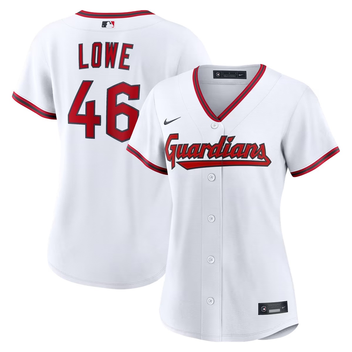 Hunk Wear - Nathaniel Lowe Cleveland Guardians Nike Women's Home Replica Jersey - White