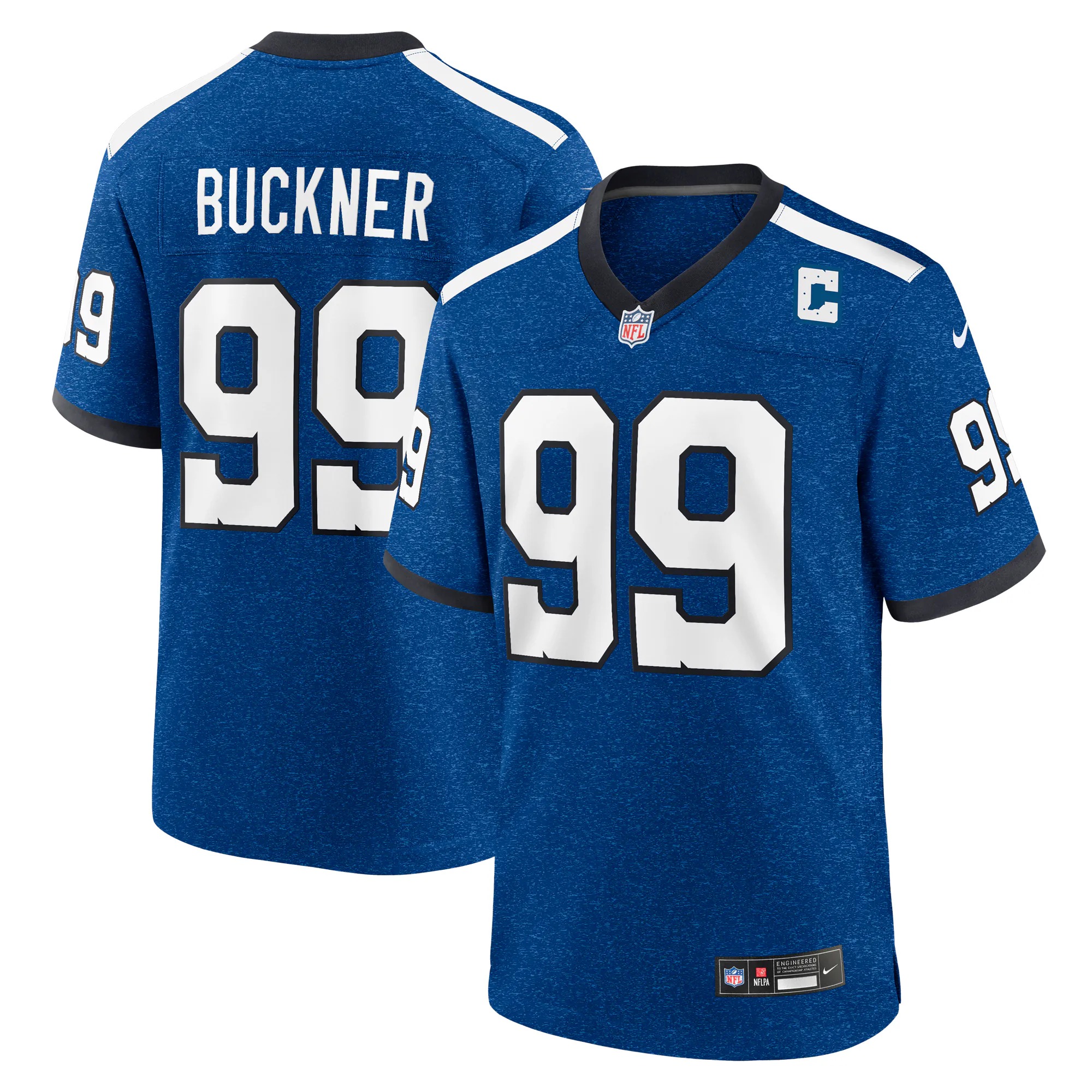 Hunk Wear - DeForest Buckner Indianapolis Colts Nike Alternate Game Jersey - Blue
