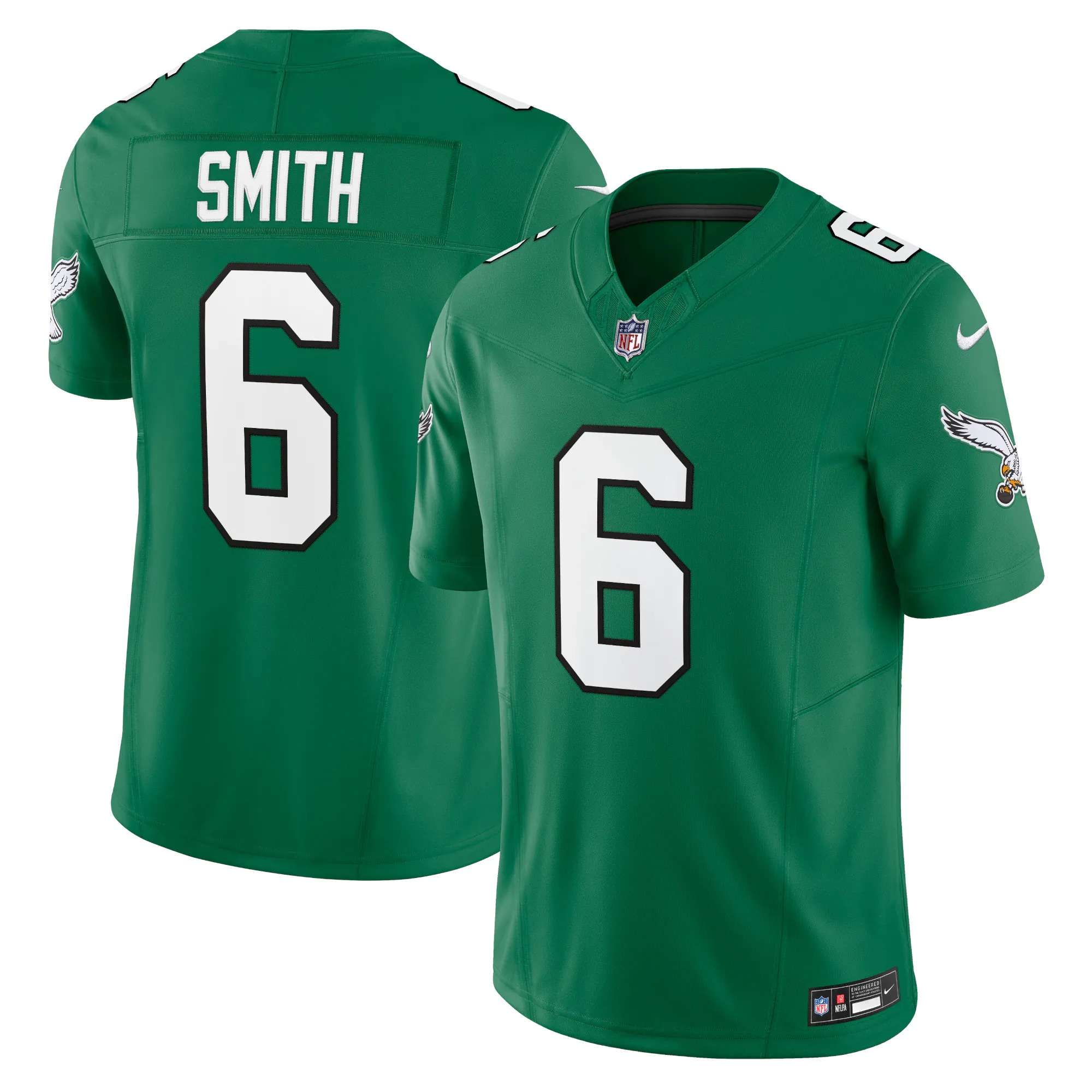 Hunk Wear - DeVonta Smith Philadelphia Eagles Nike Vapor F.U.S.E. Limited Jersey - Kelly Green
