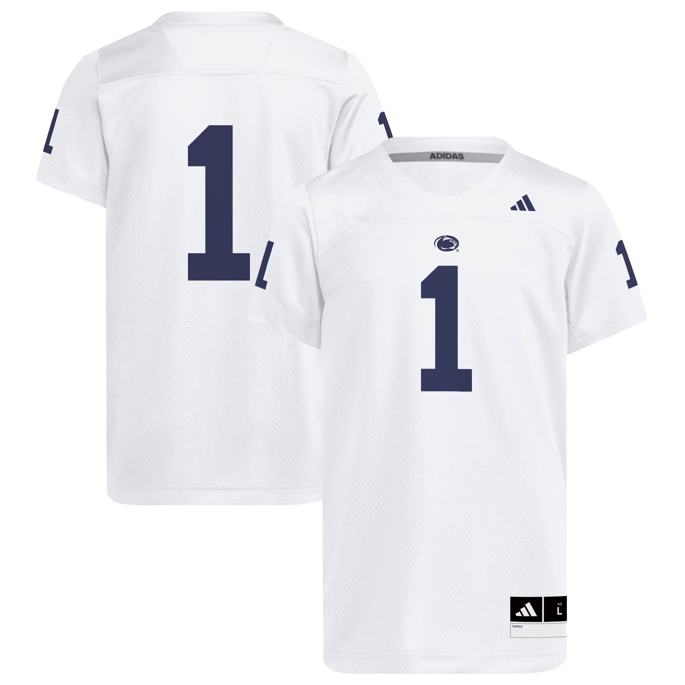 Hunk Wear - Penn State Nittany Lions adidas Youth Replica Jersey - White