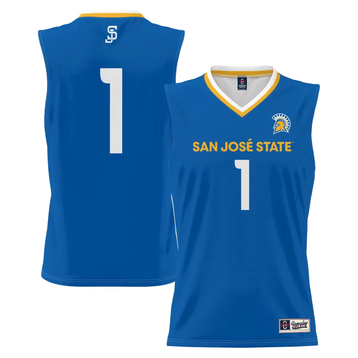 Hunk Wear - #1 San Jose State Spartans GameDay Greats Lightweight Basketball Jersey - Royal