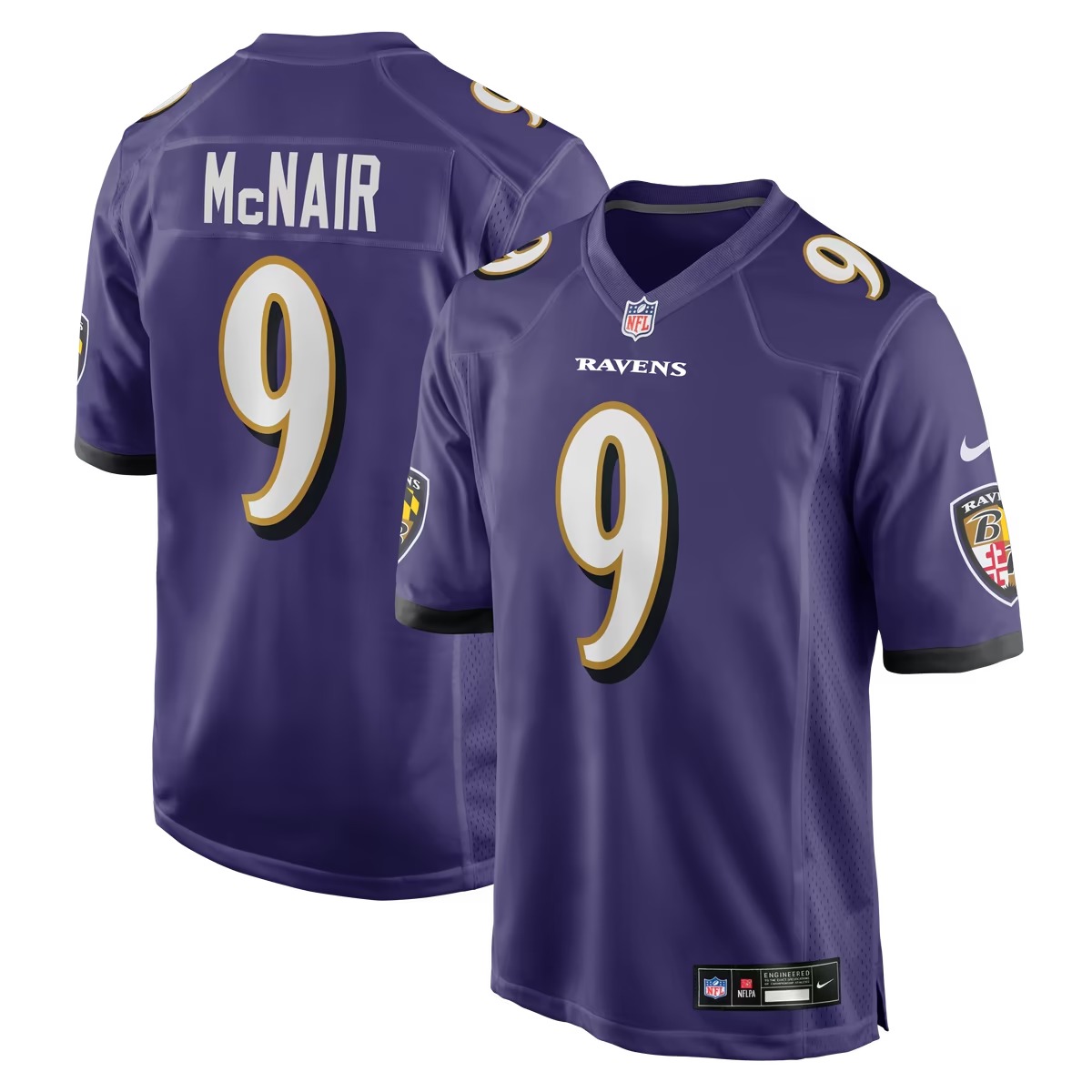 Hunk Wear - Steve McNair Baltimore Ravens Nike Game Retired Player Jersey - Purple