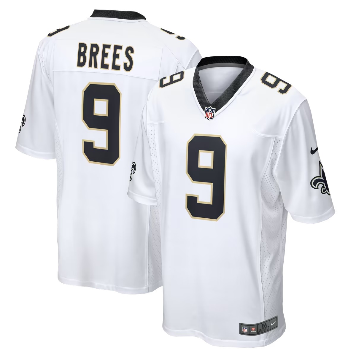 Hunk Wear - Drew Brees New Orleans Saints Nike Game Jersey - White