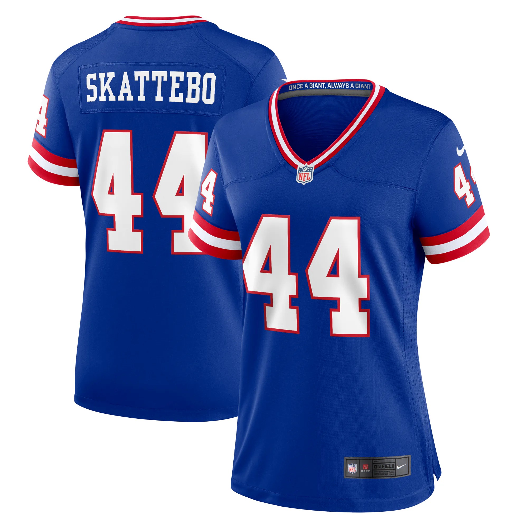 Hunk Wear - Cam Skattebo New York Giants Nike Women's Alternate 2 Legacy Game Jersey - Royal