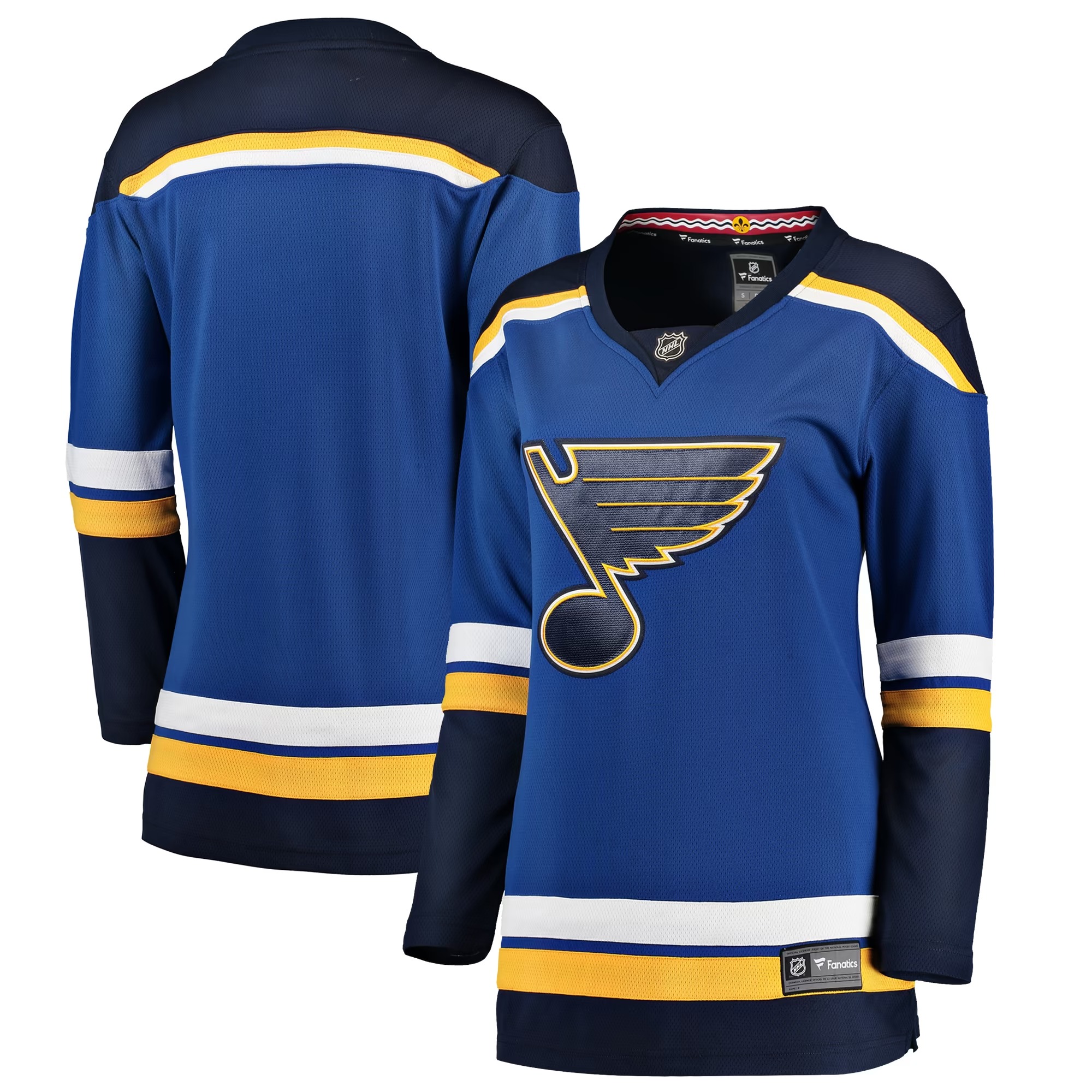 Hunk Wear - St. Louis Blues Fanatics Women's Home Breakaway Jersey - Blue
