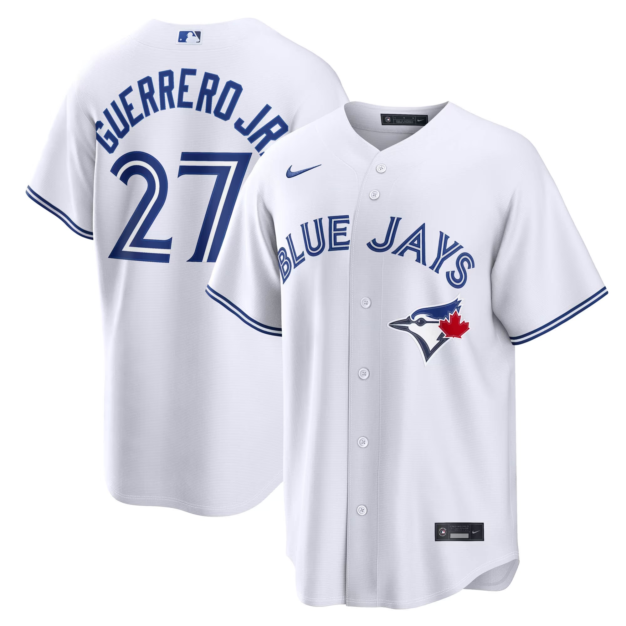 Hunk Wear - Vladimir Guerrero Jr. Toronto Blue Jays Nike Home Replica Jersey - White