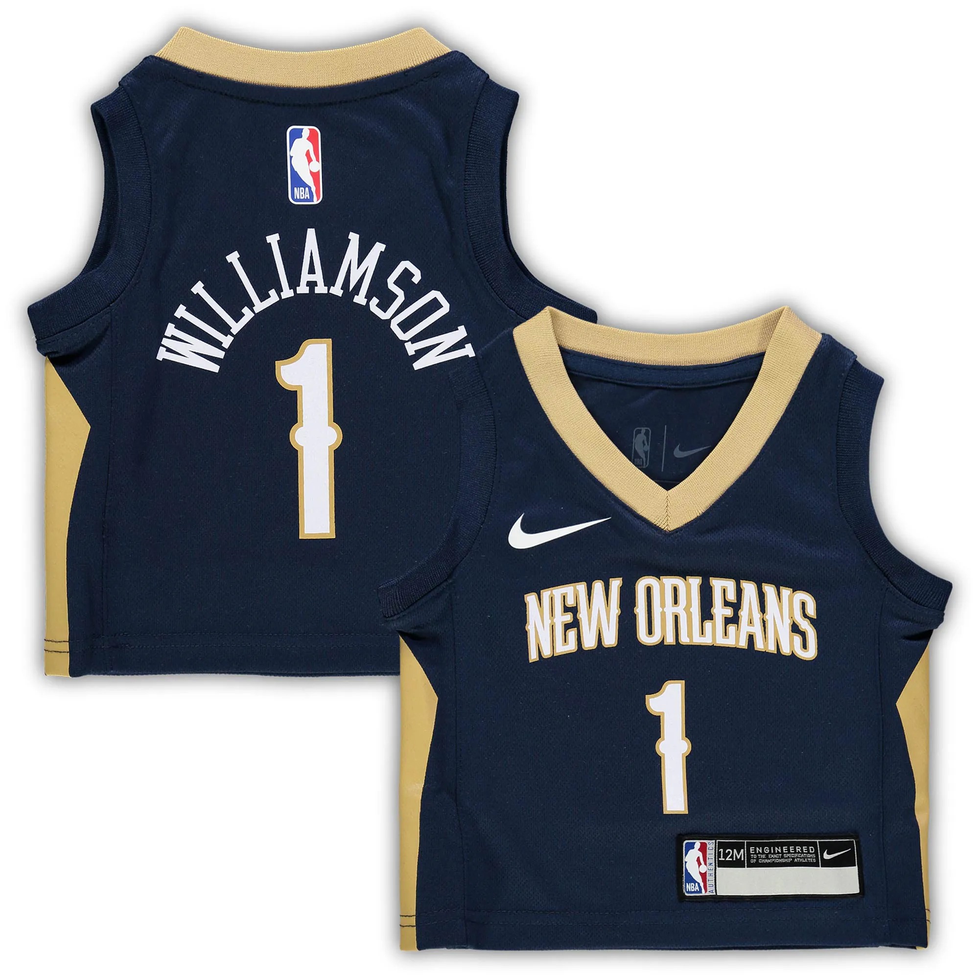 Hunk Wear - Zion Williamson New Orleans Pelicans Nike Infant Replica Jersey - Icon Edition - Navy