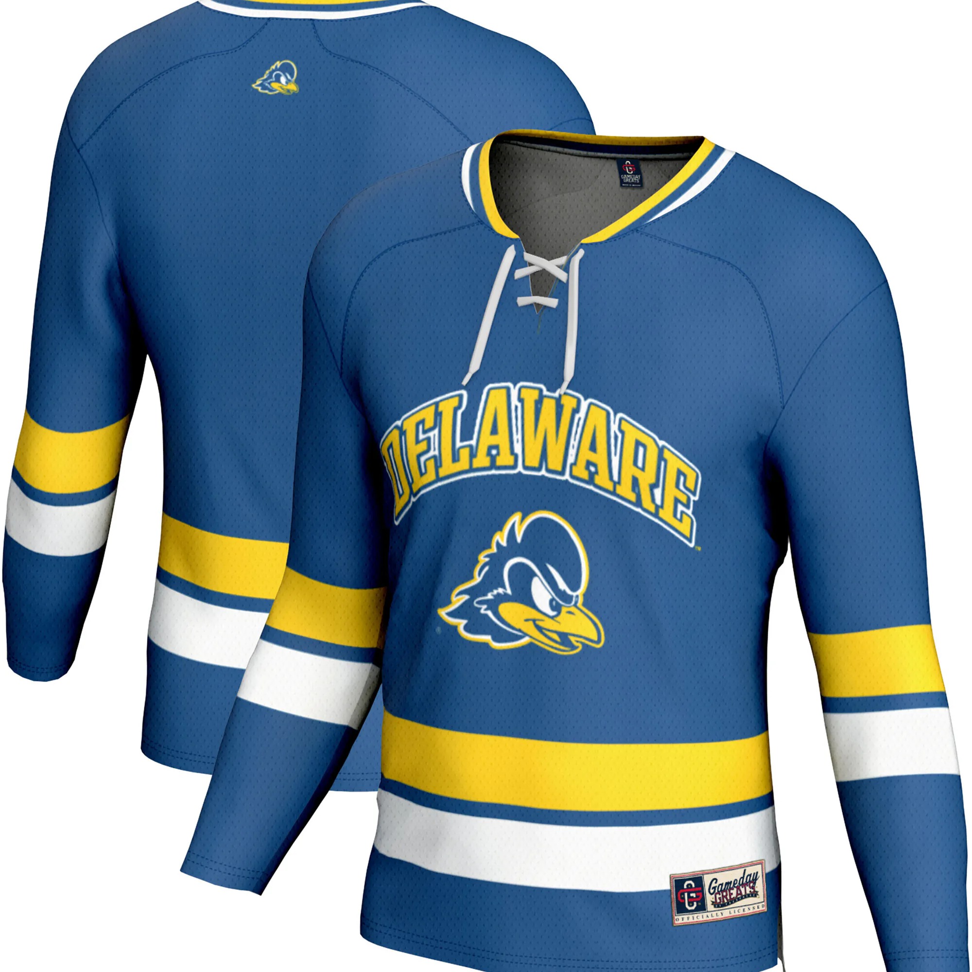 Hunk Wear - Delaware Fightin' Blue Hens GameDay Greats Youth Spirit Hockey Jersey - Royal