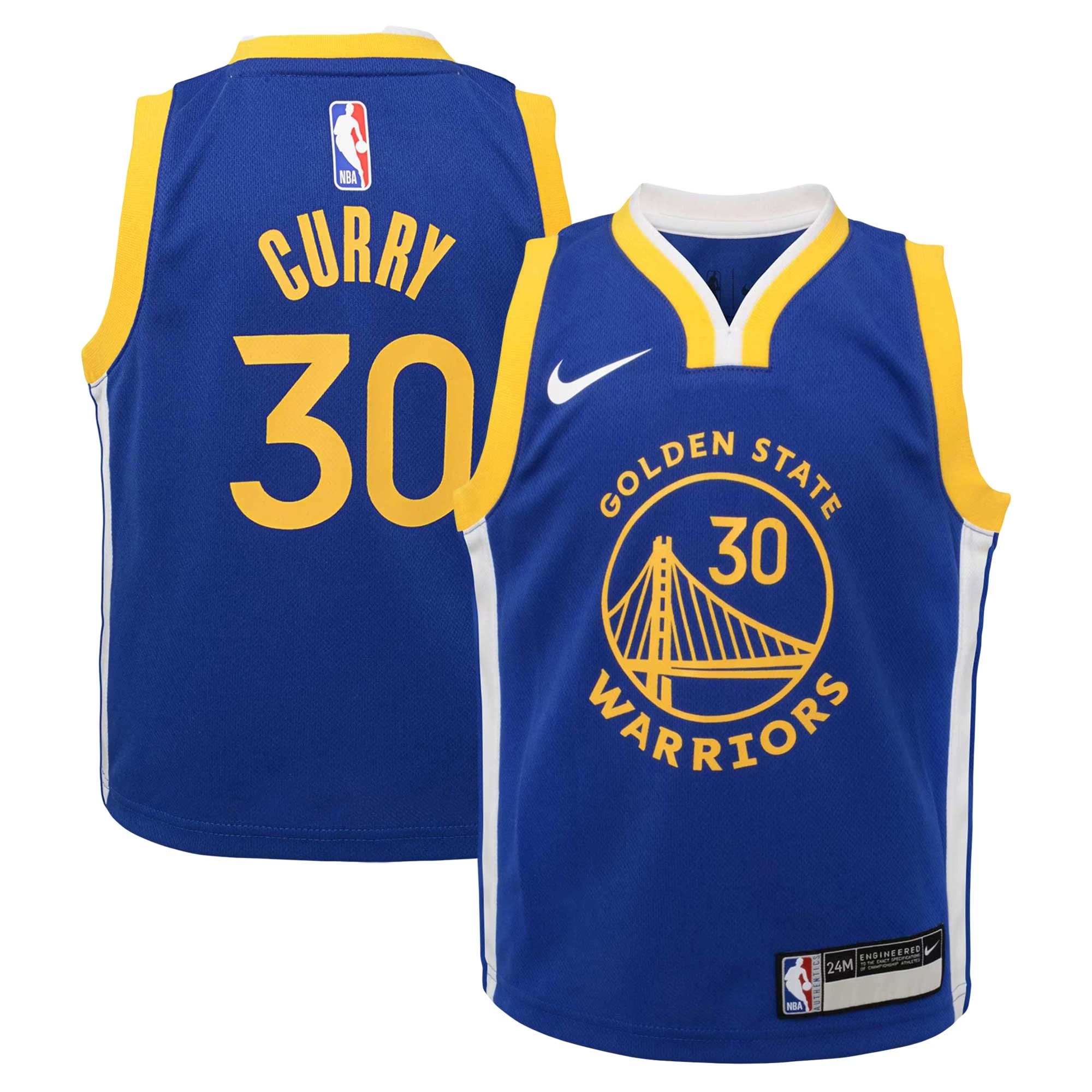 Hunk Wear - Stephen Curry Golden State Warriors Nike Infant Swingman Player Jersey - Icon Edition - Royal