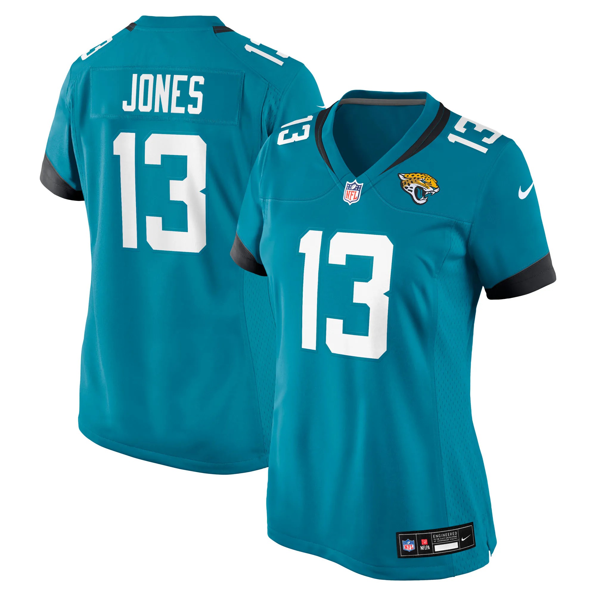 Hunk Wear - Tim Jones Jacksonville Jaguars Nike Women's Team Game Jersey - Teal