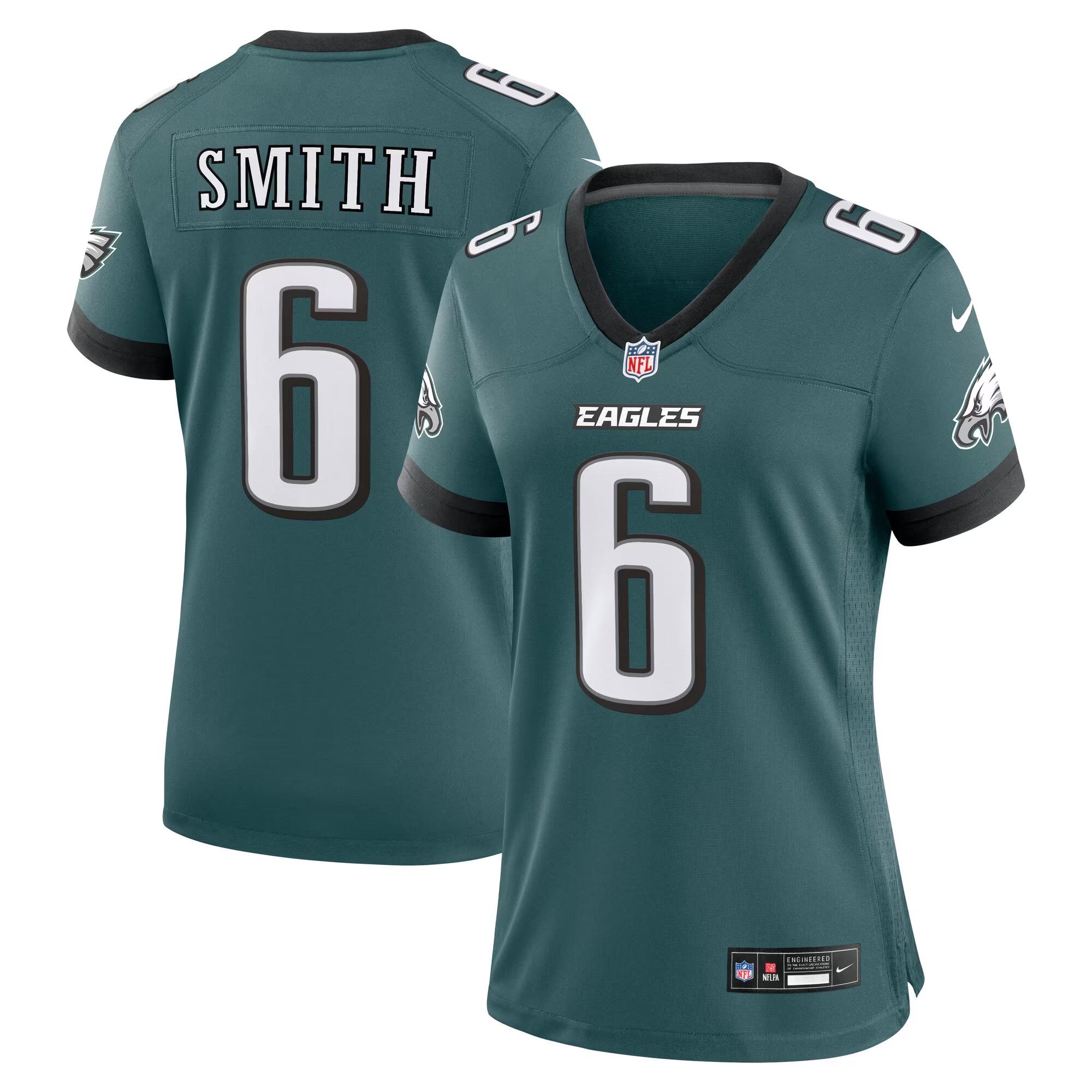 Hunk Wear - DeVonta Smith Philadelphia Eagles Nike Women's Team Game Jersey - Midnight Green