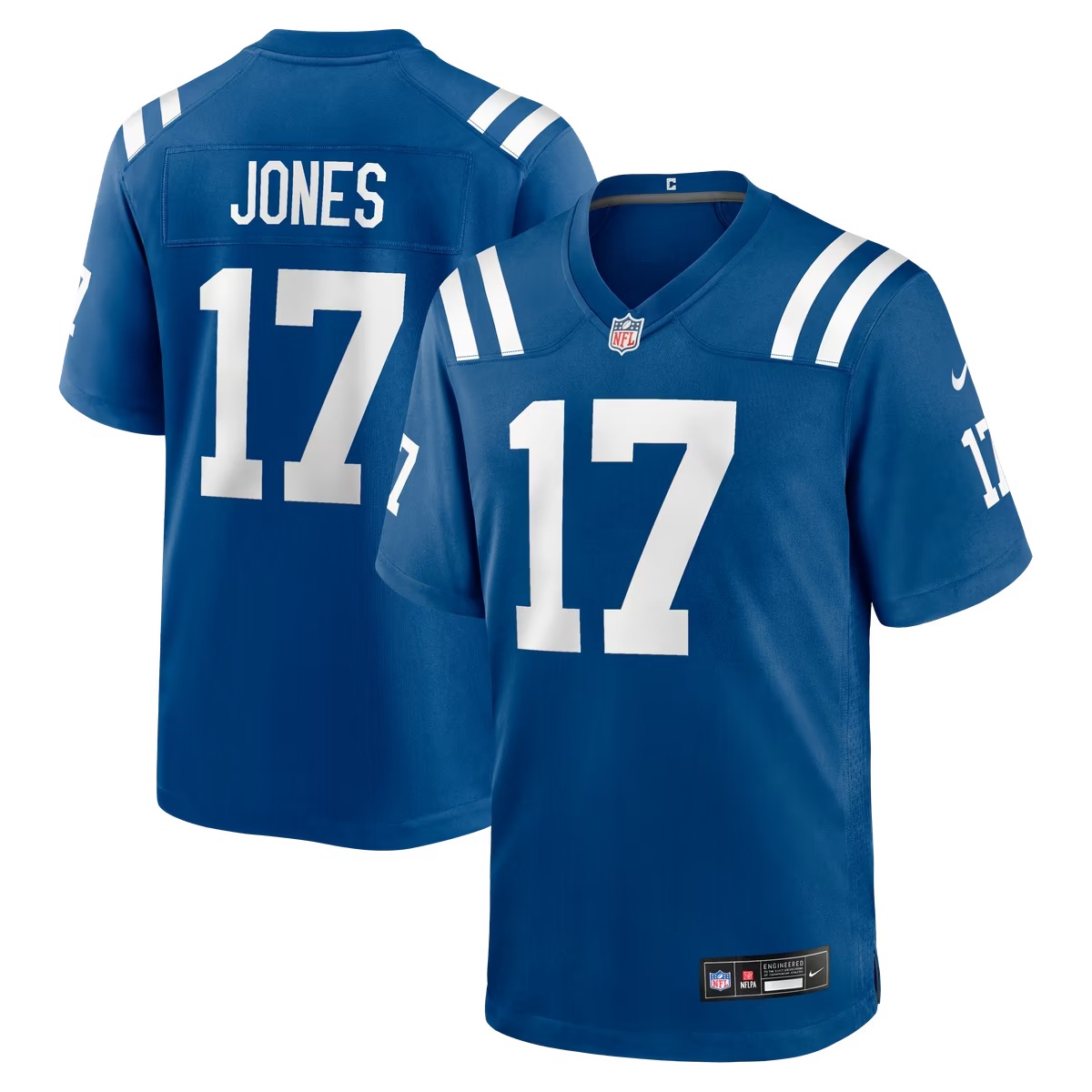 Hunk Wear - Daniel Jones Indianapolis Colts Nike Team Game Jersey - Royal