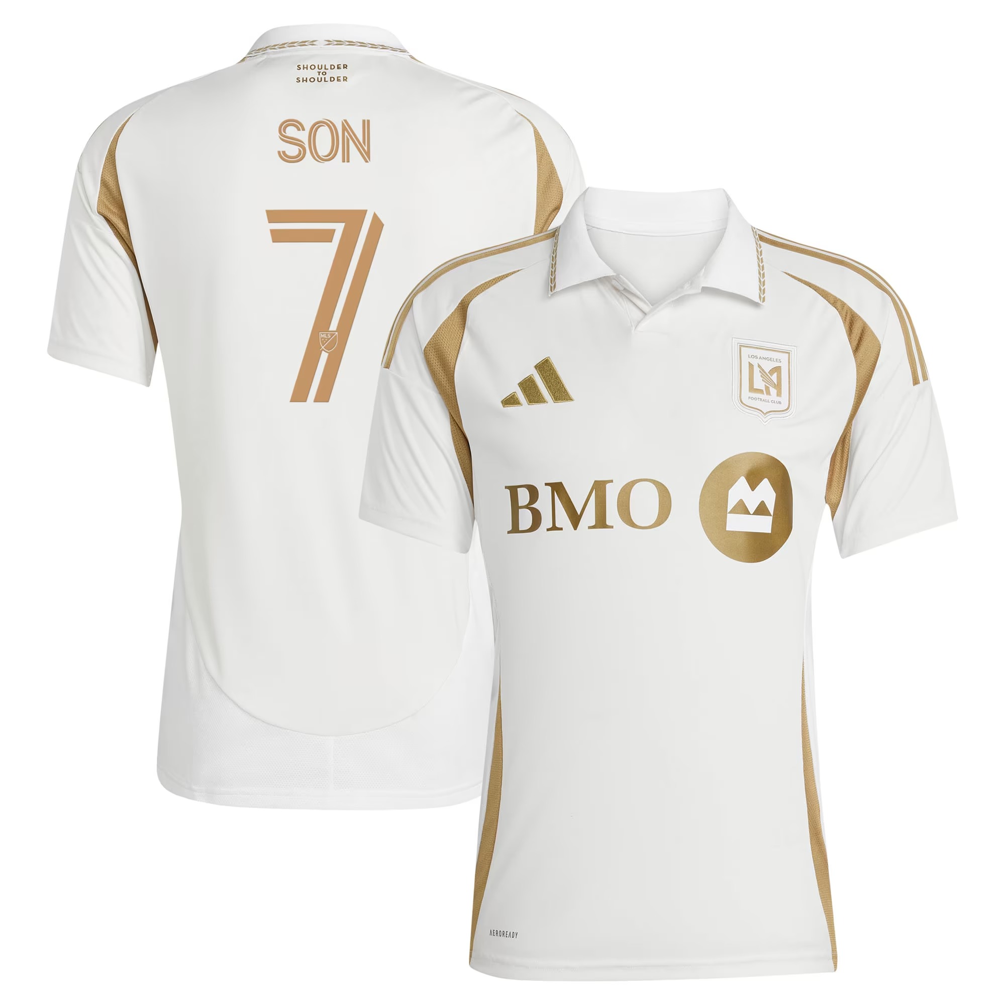 Hunk Wear - Son Heung-Min LAFC adidas 2025 Secondary Replica Player Jersey - White