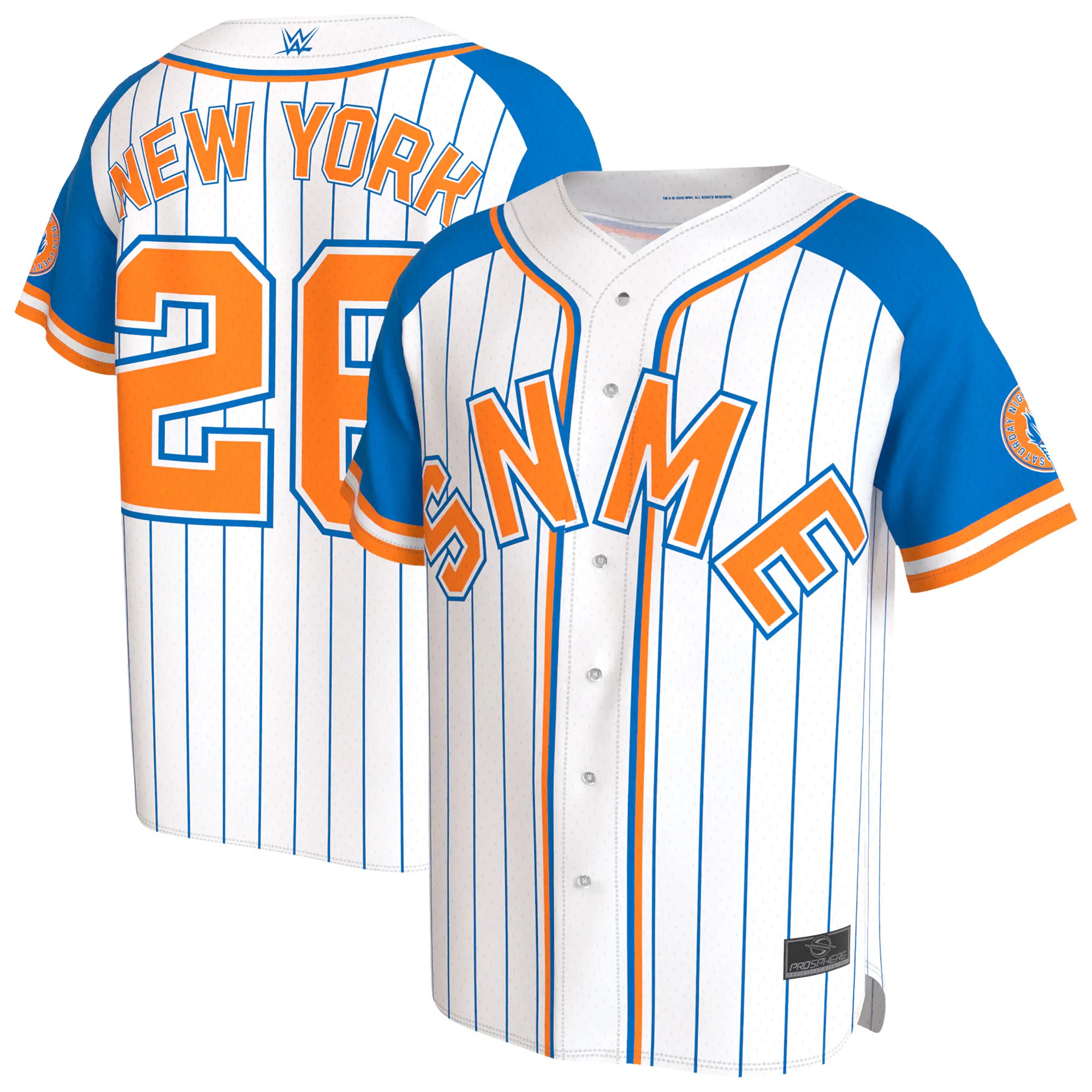 Hunk Wear - Saturday Night's Main Event ProSphere Youth Baseball Jersey - White