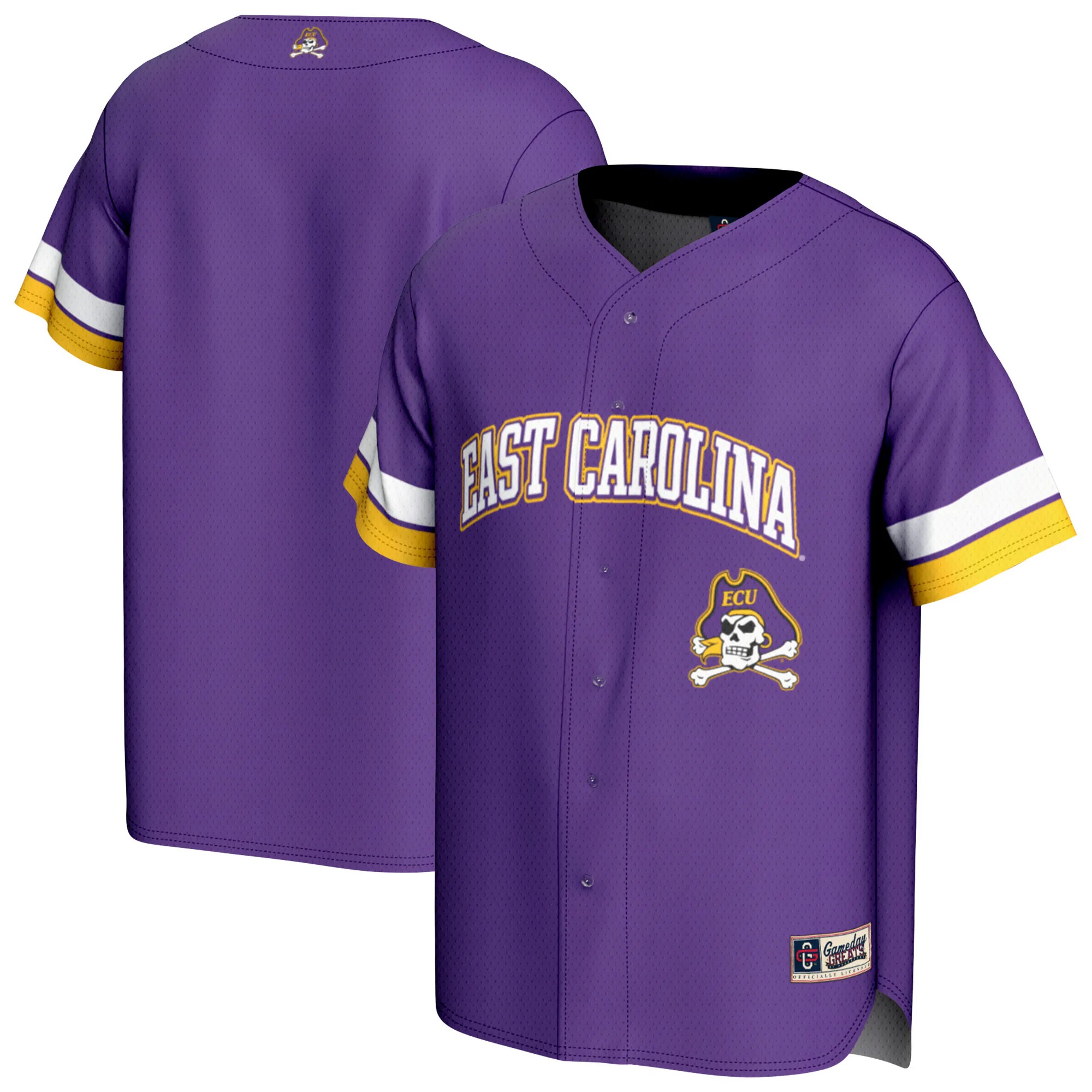 Hunk Wear - ECU Pirates GameDay Greats Unisex Spirit Baseball Jersey - Purple