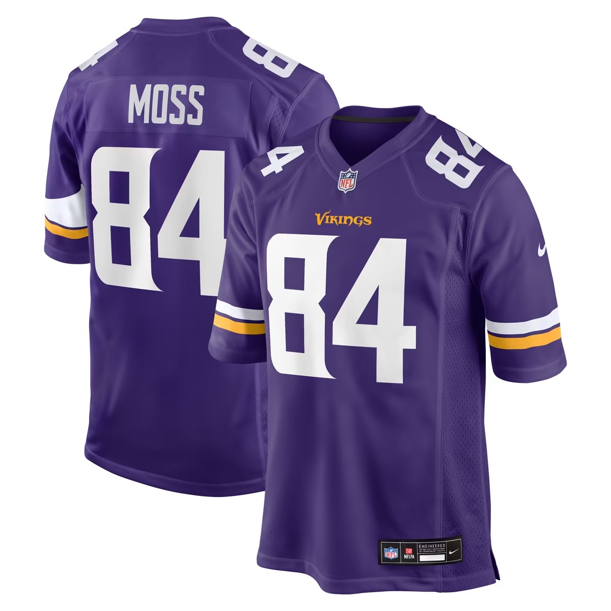 Hunk Wear - Randy Moss Minnesota Vikings Nike Game Retired Player Jersey - Purple