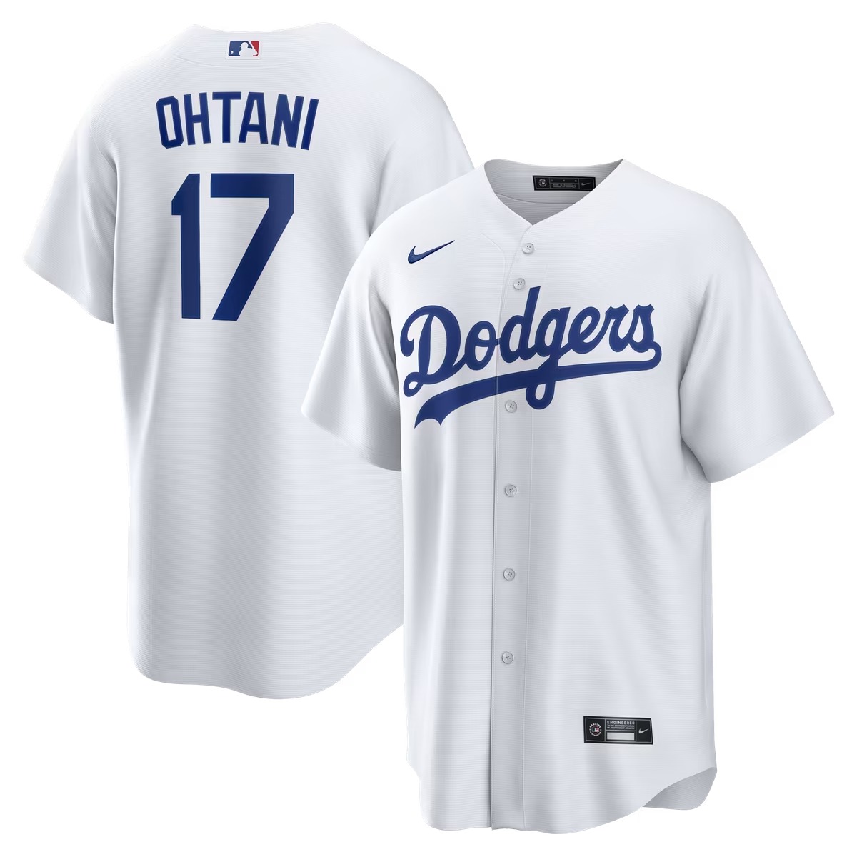 Hunk Wear - Shohei Ohtani Los Angeles Dodgers Nike Home Replica Jersey - White