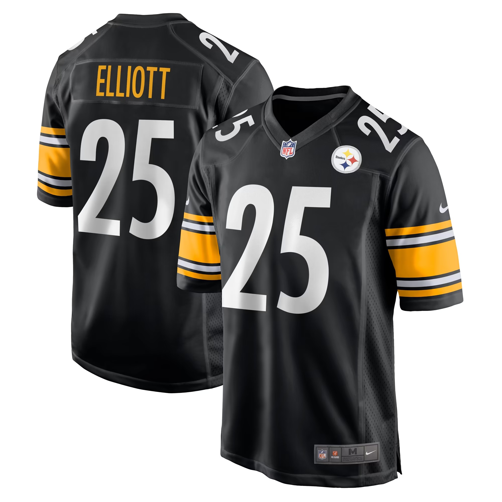 Hunk Wear - DeShon Elliott Pittsburgh Steelers Nike Game Jersey - Black