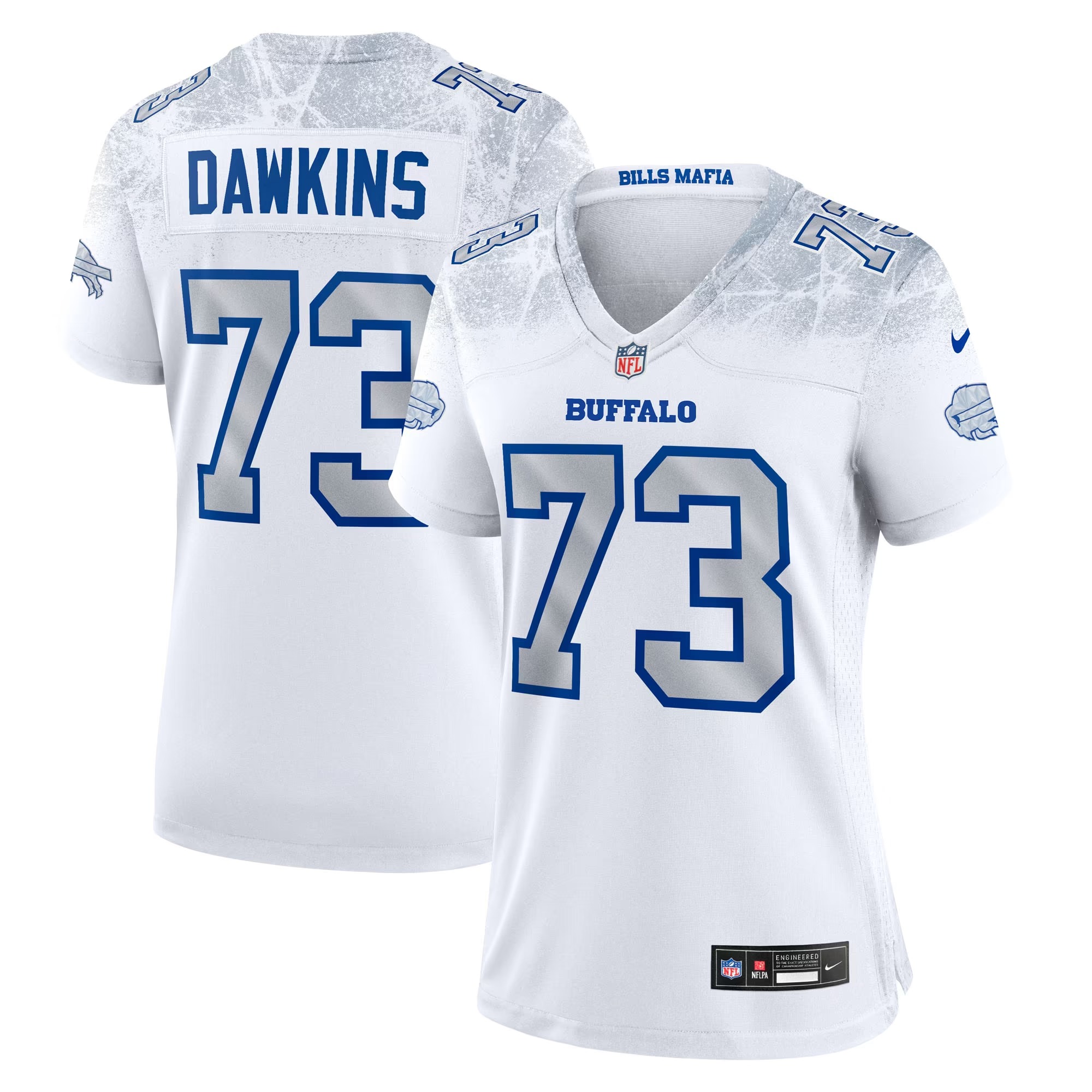 Hunk Wear - Dion Dawkins Buffalo Bills Nike Women's Rivalries Collection Game Jersey - White