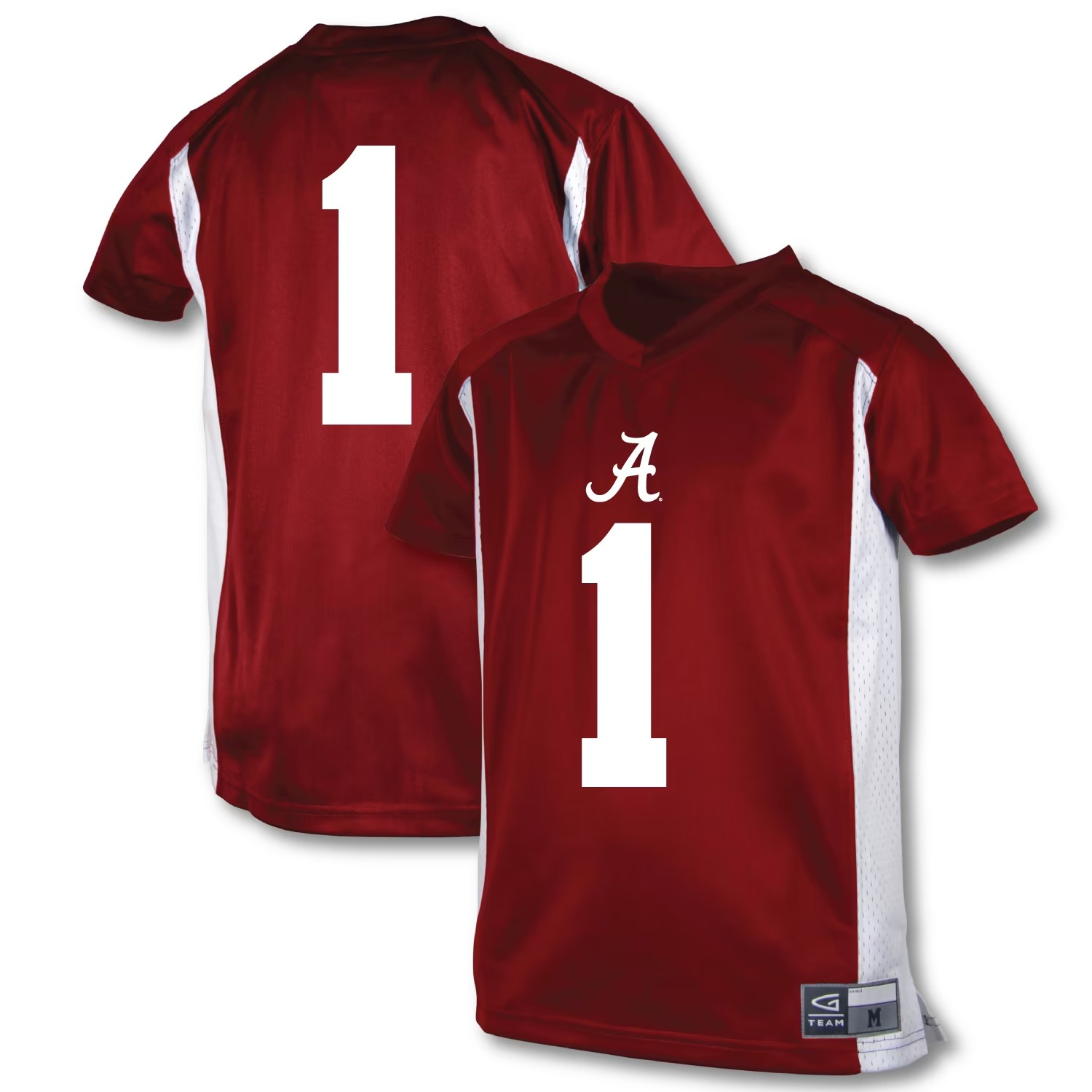 Hunk Wear - #1 Alabama Crimson Tide Garb Youth Football Jersey - Crimson