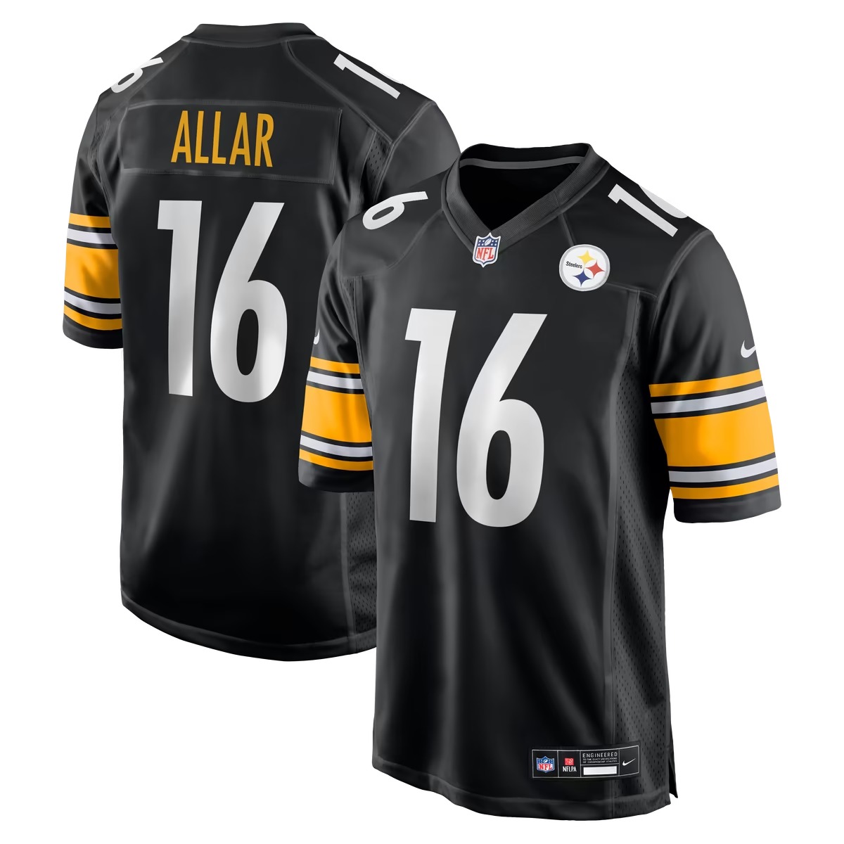 Hunk Wear - Drew Allar Pittsburgh Steelers Nike Game Jersey - Black