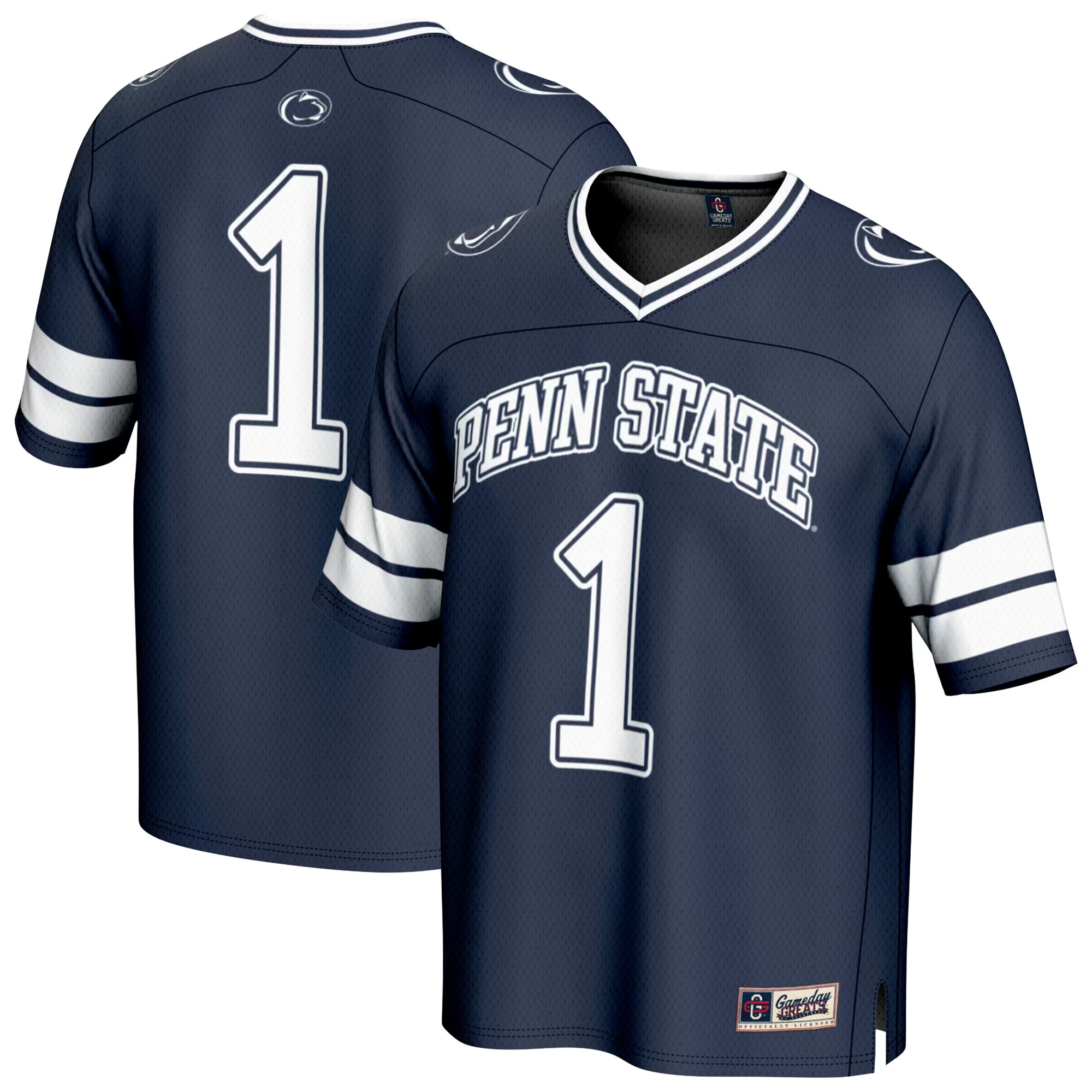 Hunk Wear - #1 Penn State Nittany Lions GameDay Greats Youth Lightweight Collegiate Football Fashion Jersey - Navy