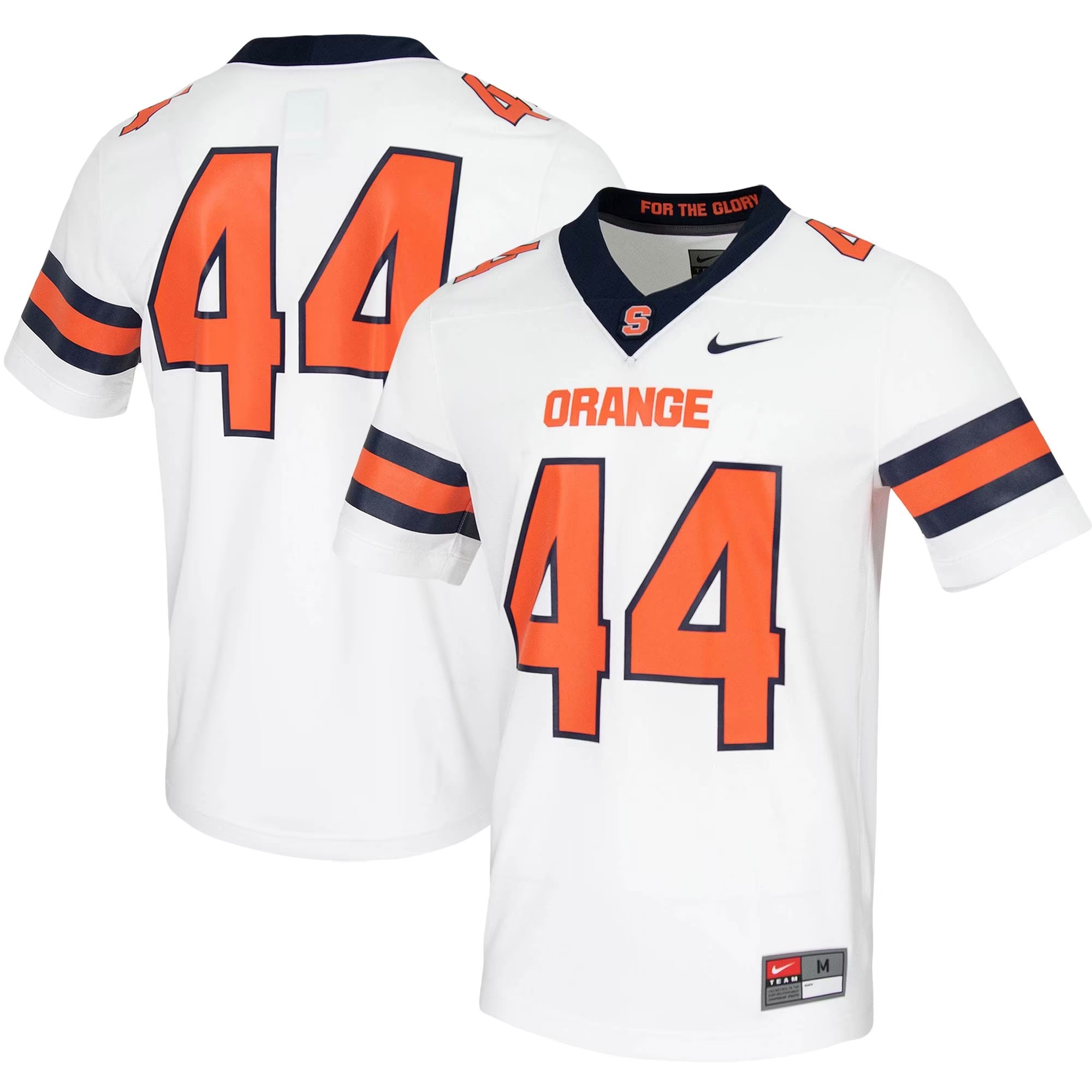 Hunk Wear - #44 Syracuse Orange Nike Untouchable Game Jersey - White