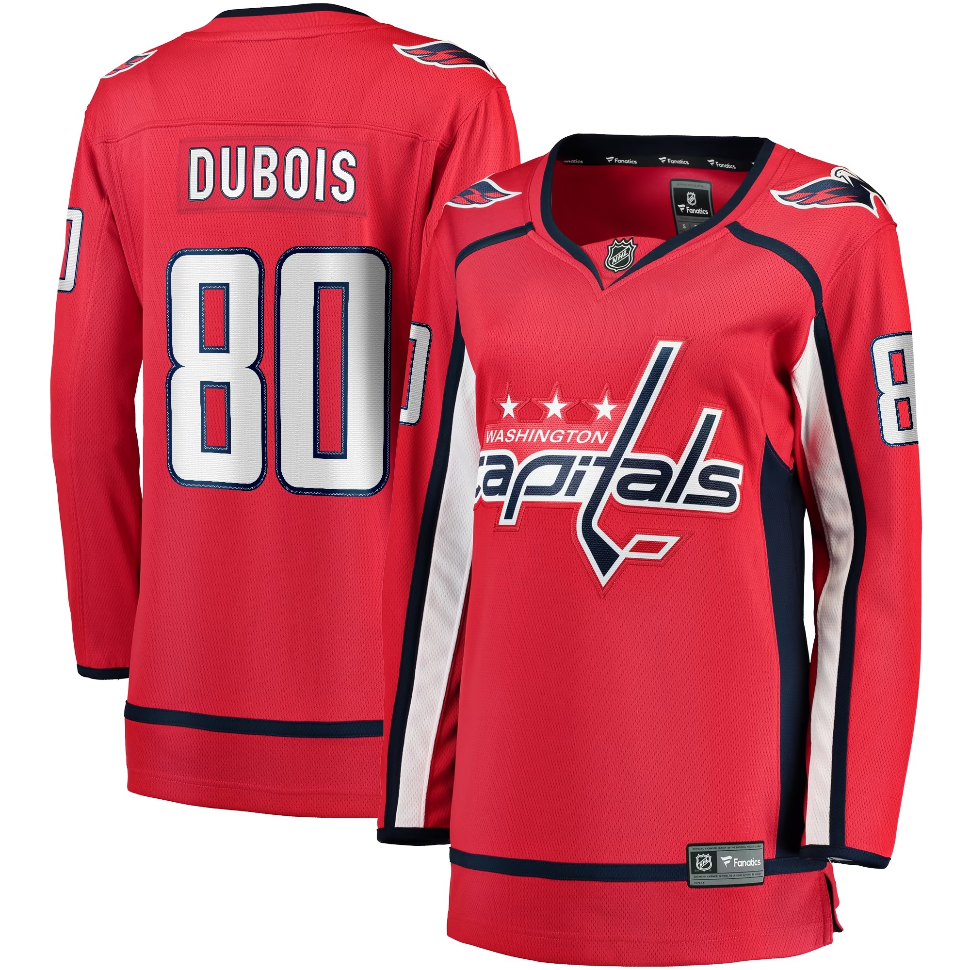 Hunk Wear - Pierre-Luc Dubois Washington Capitals Fanatics Women's Home Premier Breakaway Player Jersey - Red