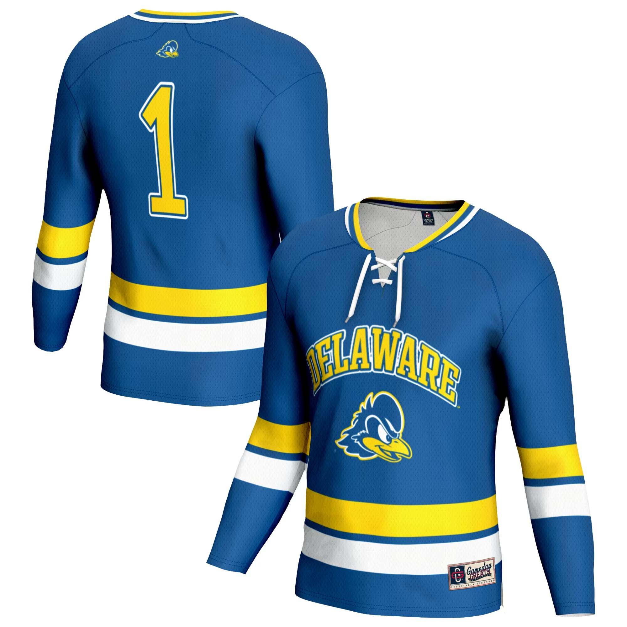 Hunk Wear - Delaware Fightin' Blue Hens Youth Lightweight Women's Hockey Team Fashion Jersey - Royal