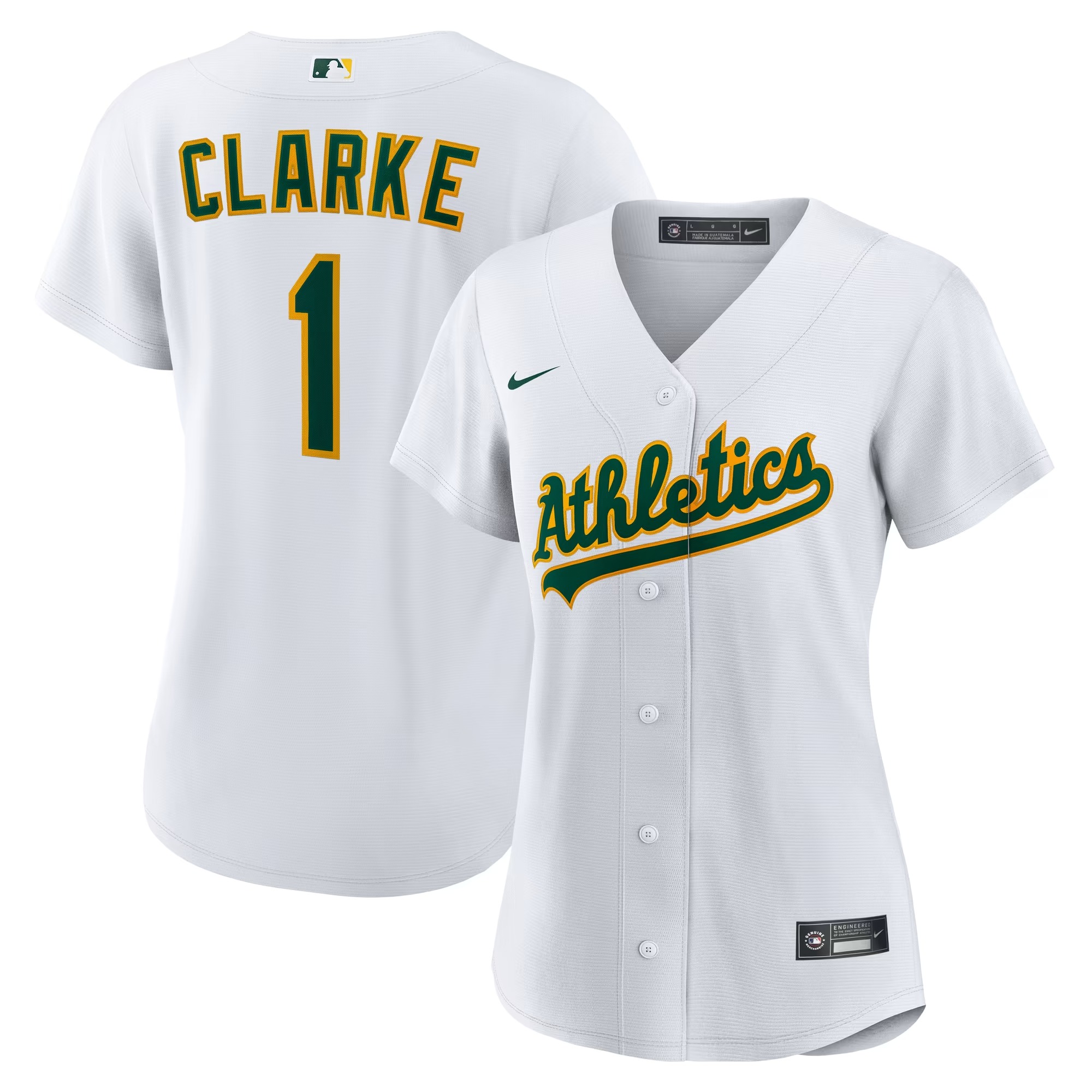 Hunk Wear - Denzel Clarke Athletics Nike Women's Home Replica Jersey - White