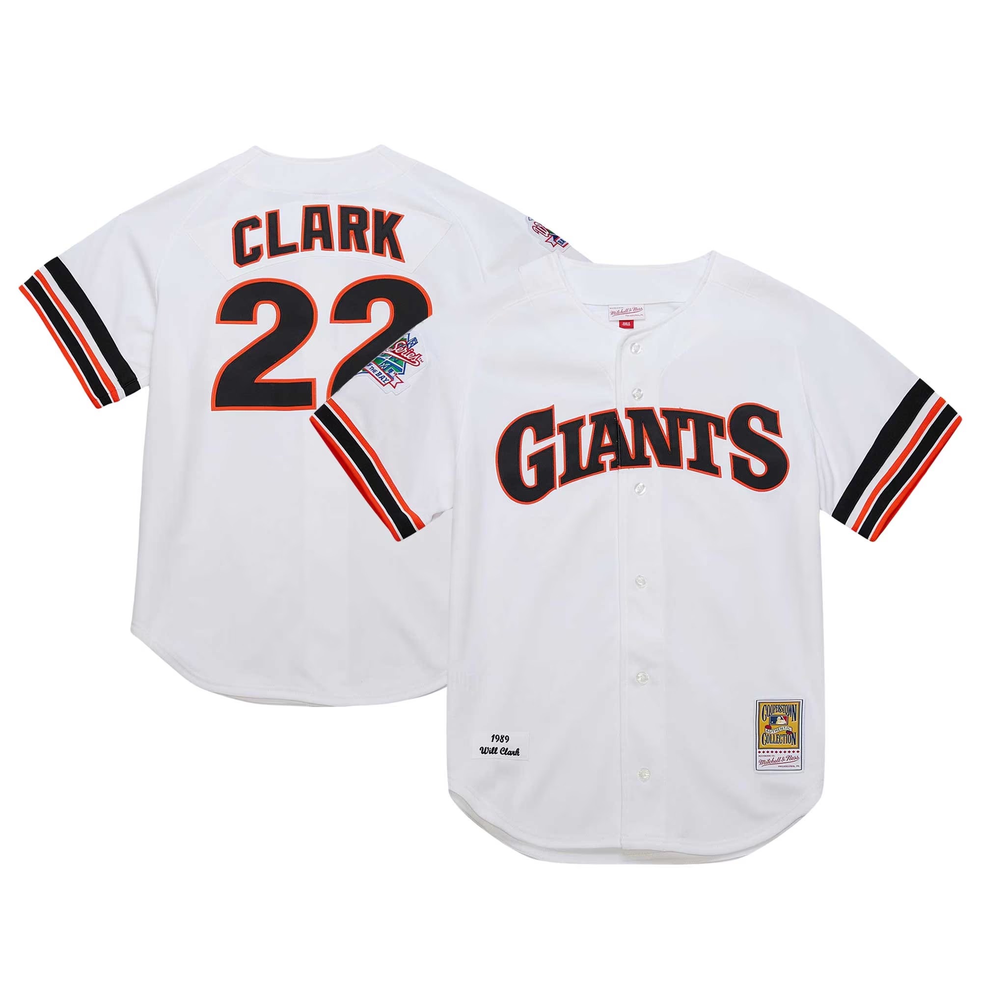Hunk Wear - Will Clark San Francisco Giants Mitchell & Ness Cooperstown Collection 1989 Authentic Jersey - White