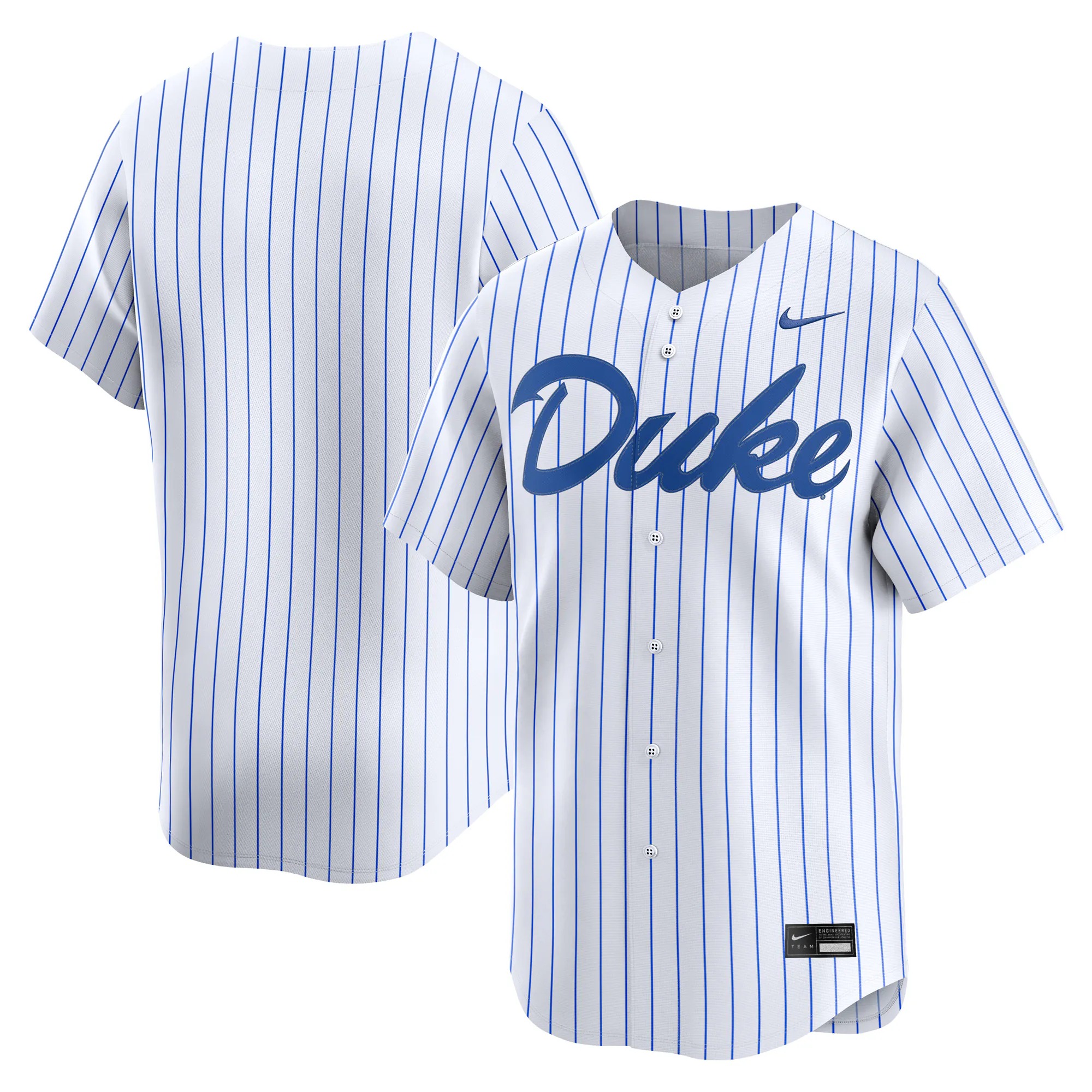 Hunk Wear - Duke Blue Devils Nike Baseball Limited Jersey - White