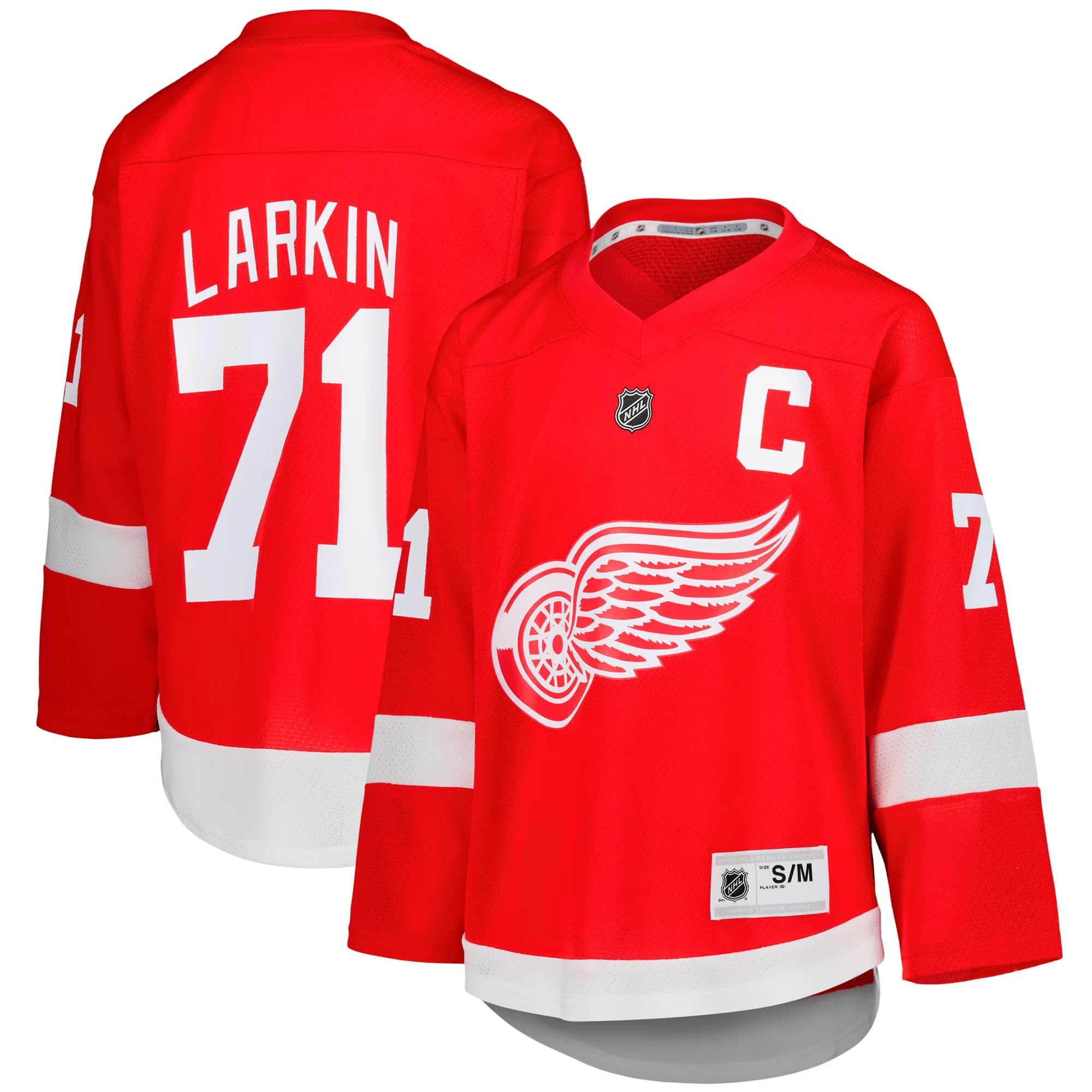 Hunk Wear - Dylan Larkin Detroit Red Wings Youth Home Replica Player Jersey - Red