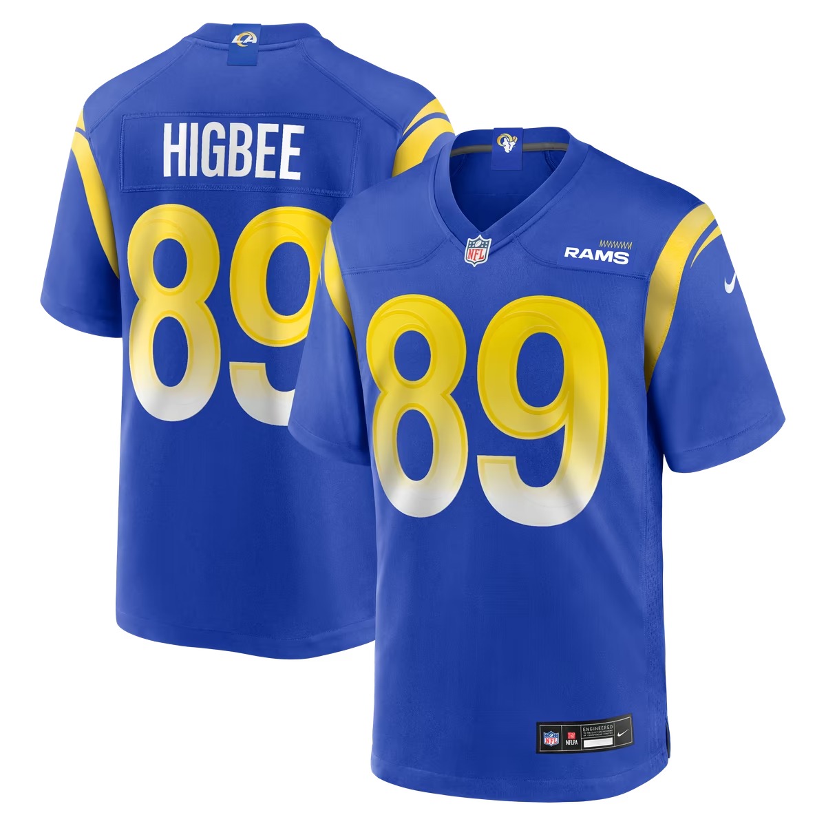 Hunk Wear - Tyler Higbee Los Angeles Rams Nike Game Player Jersey - Royal